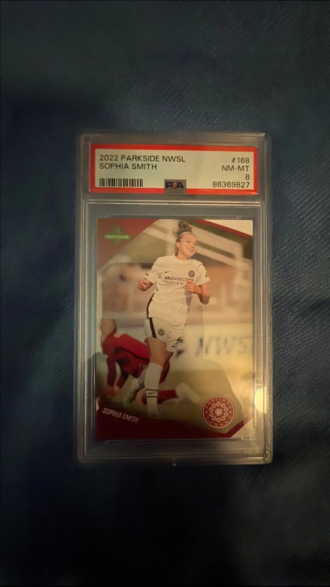 Product image for 2022 Parkside Nwsl Sophia Smith  PSA NM-MT 8