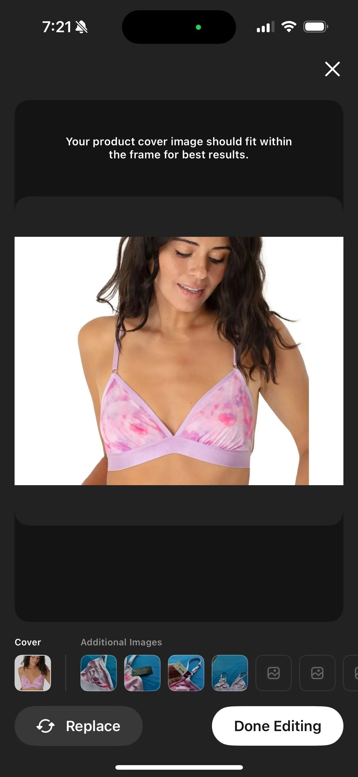 Product image for NWT medium bralette pink tie dye