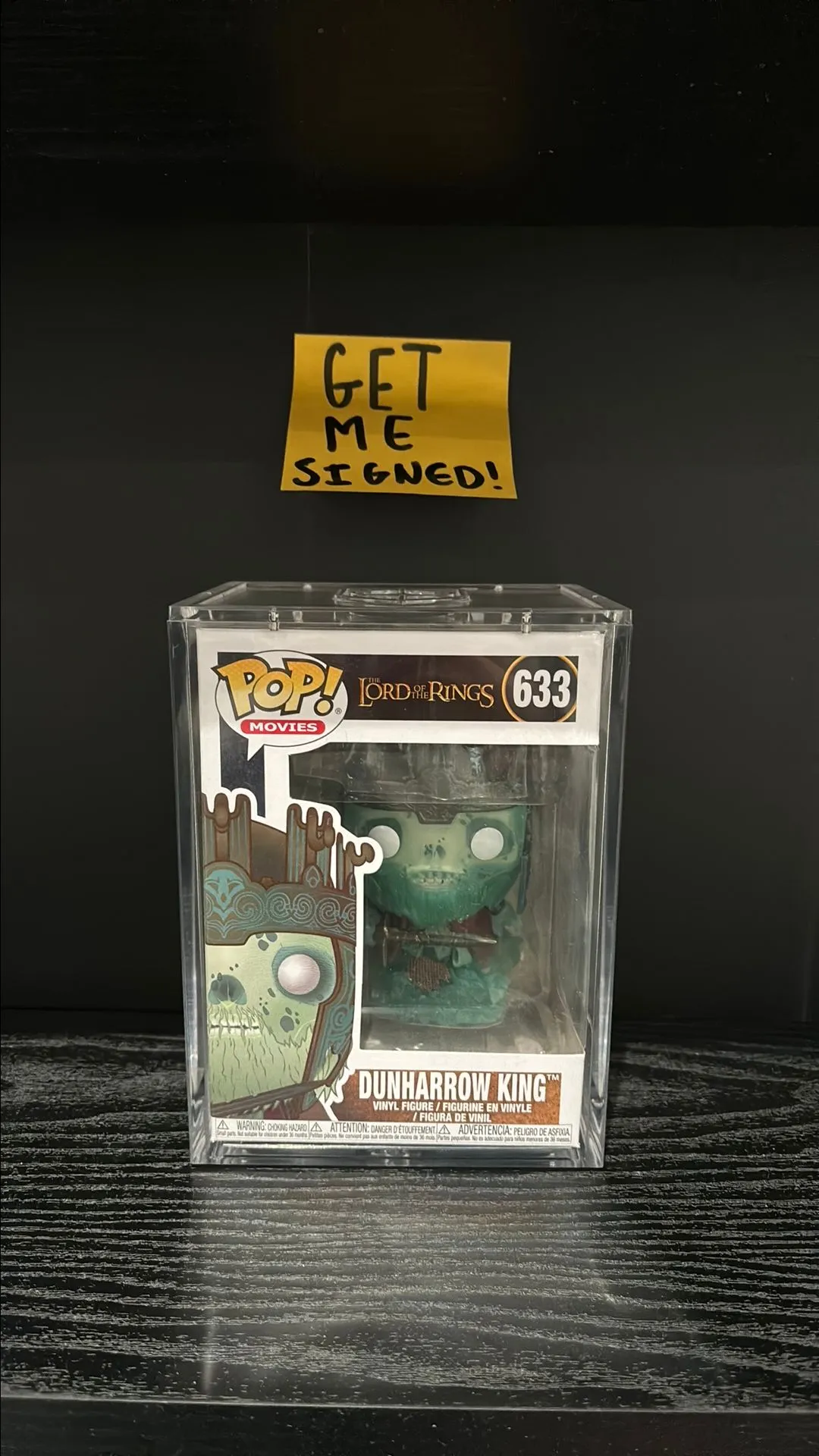 Product image for Paul Norrell Signed Dunharrow King Funko Pop 633 - Lord Of The Rings
