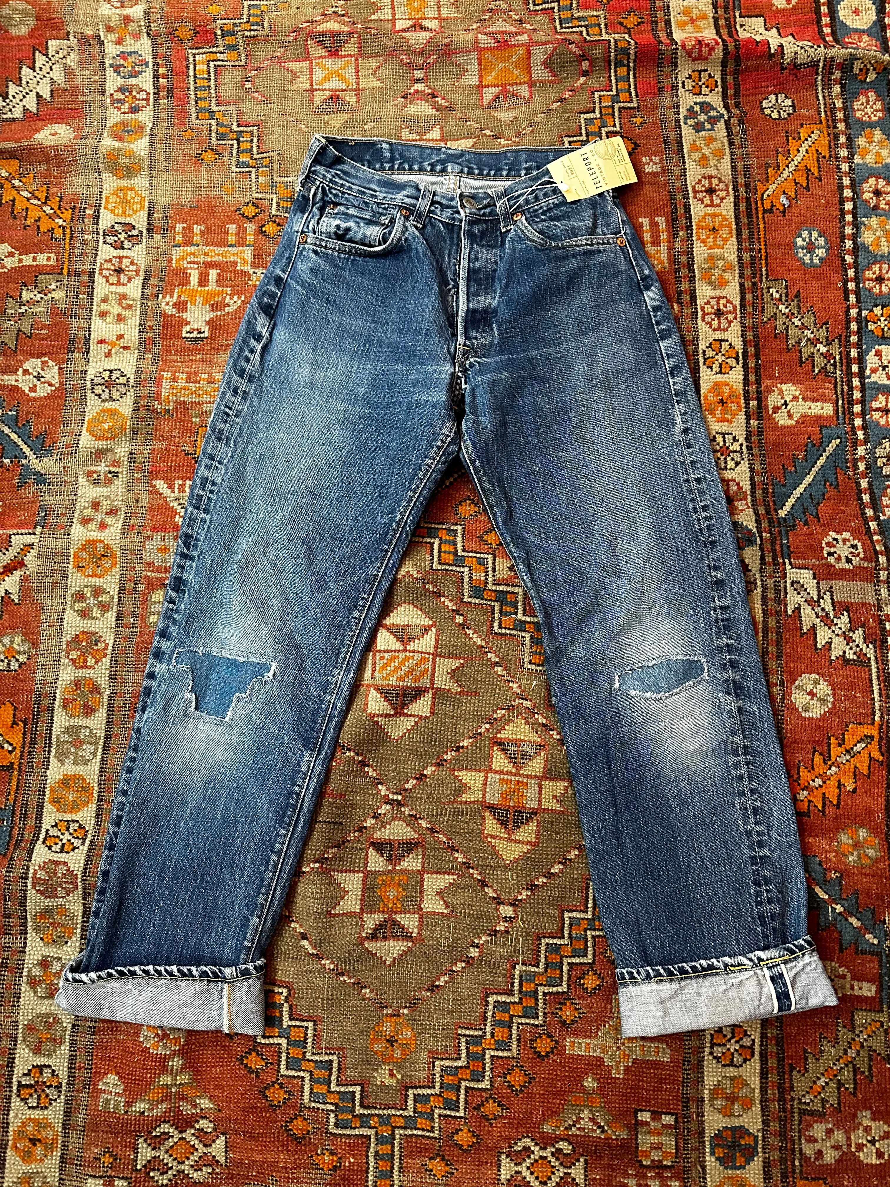 Product image for 1970 Levi’s big E redline 501 indigo