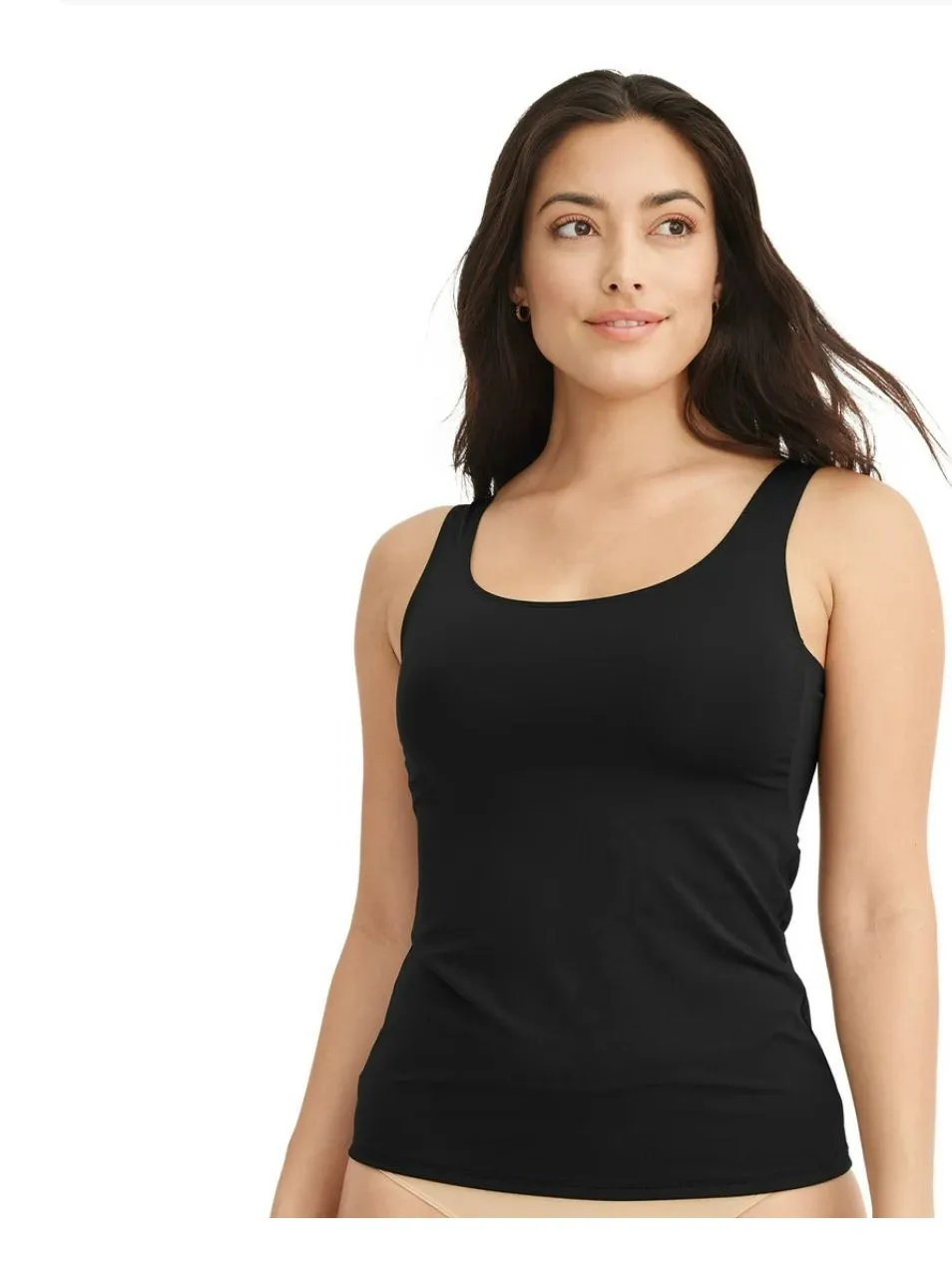 Product image for NWT jockey medium black smoothing tank shirt U30