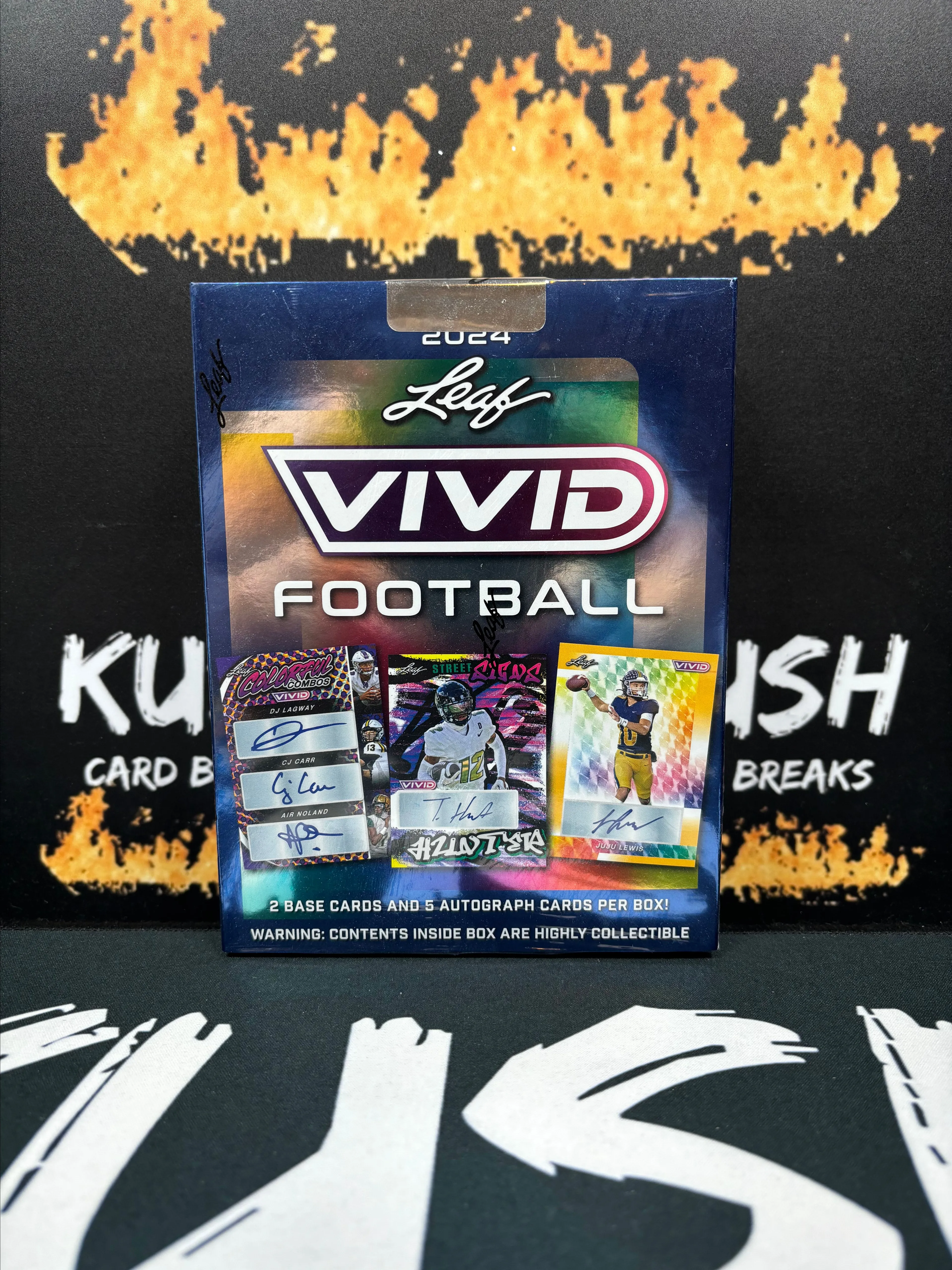 Product image for 2024 LEAF VIVID FOOTBALL HOBBY BOX