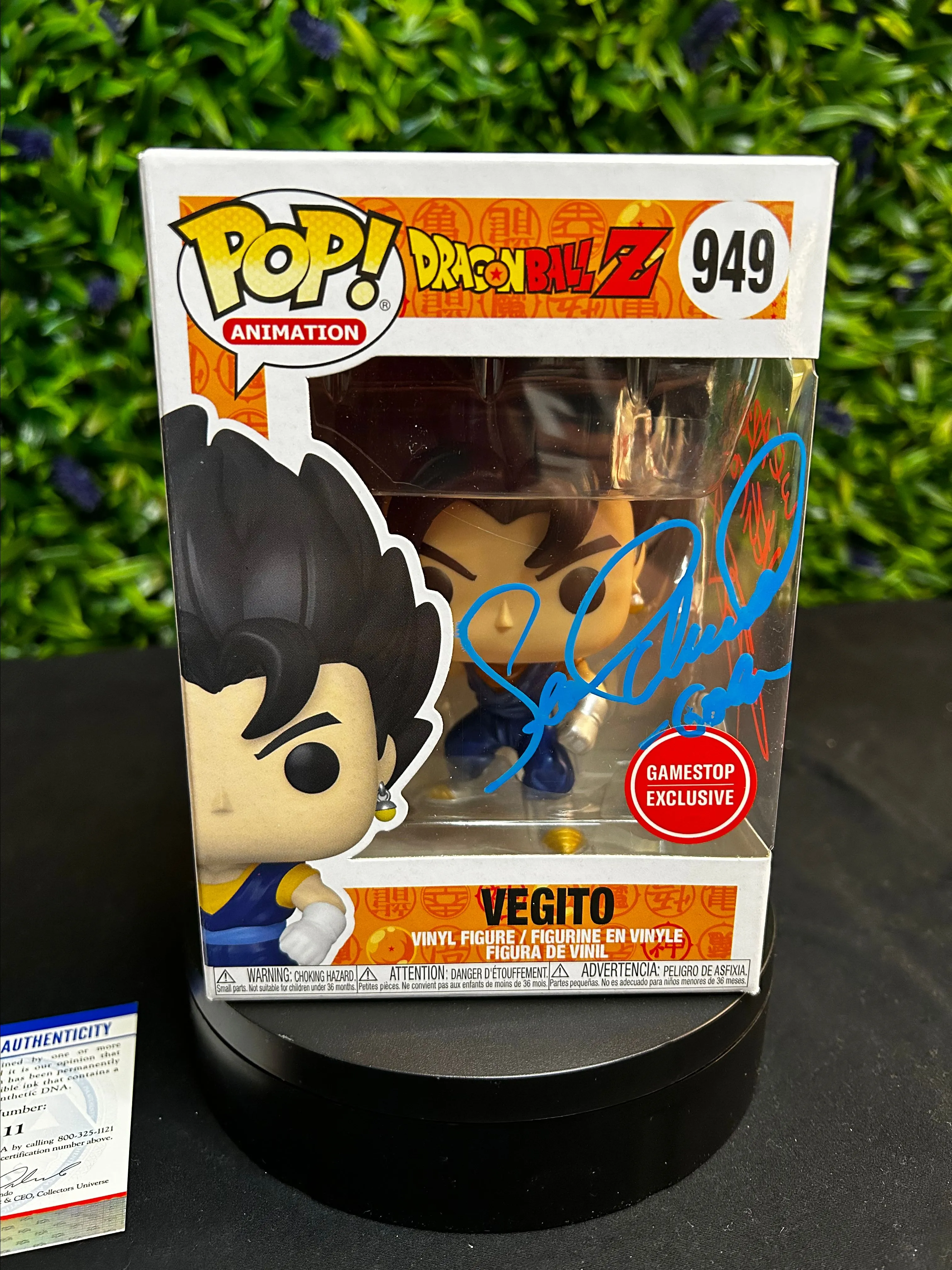 Product image for Vegito Funko Pop 949  2 auto GameStop Exclusive