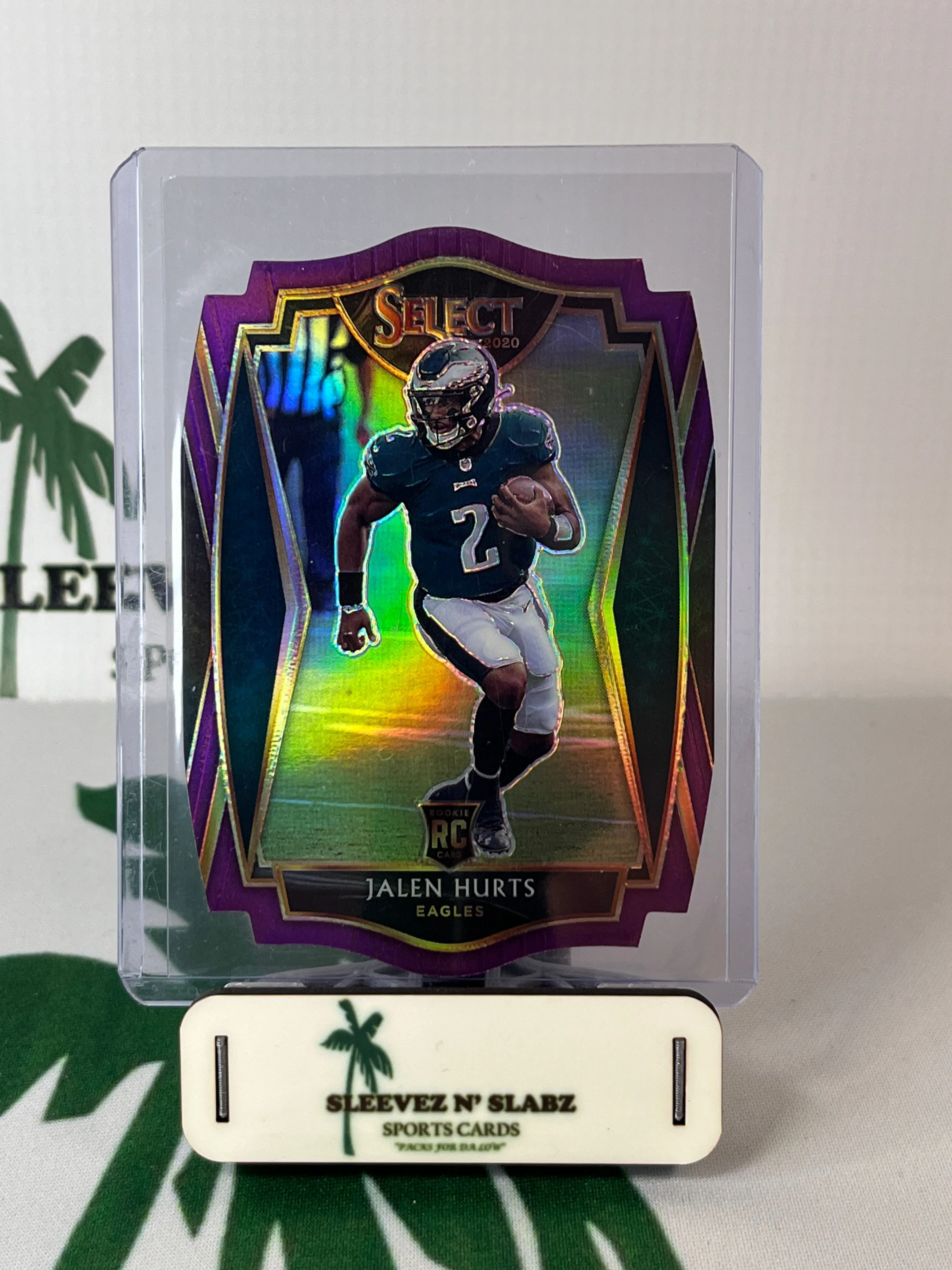 Product image for Jalen Hurts purple select premier level due cut