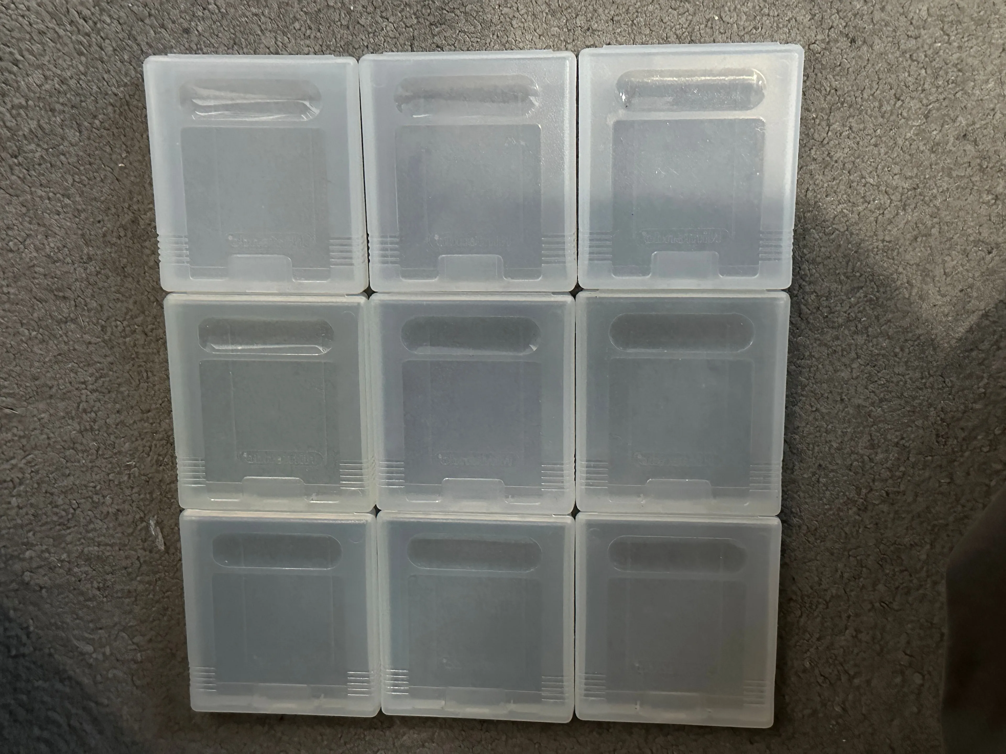 Product image for Nintendo gameboy official game cases x 9