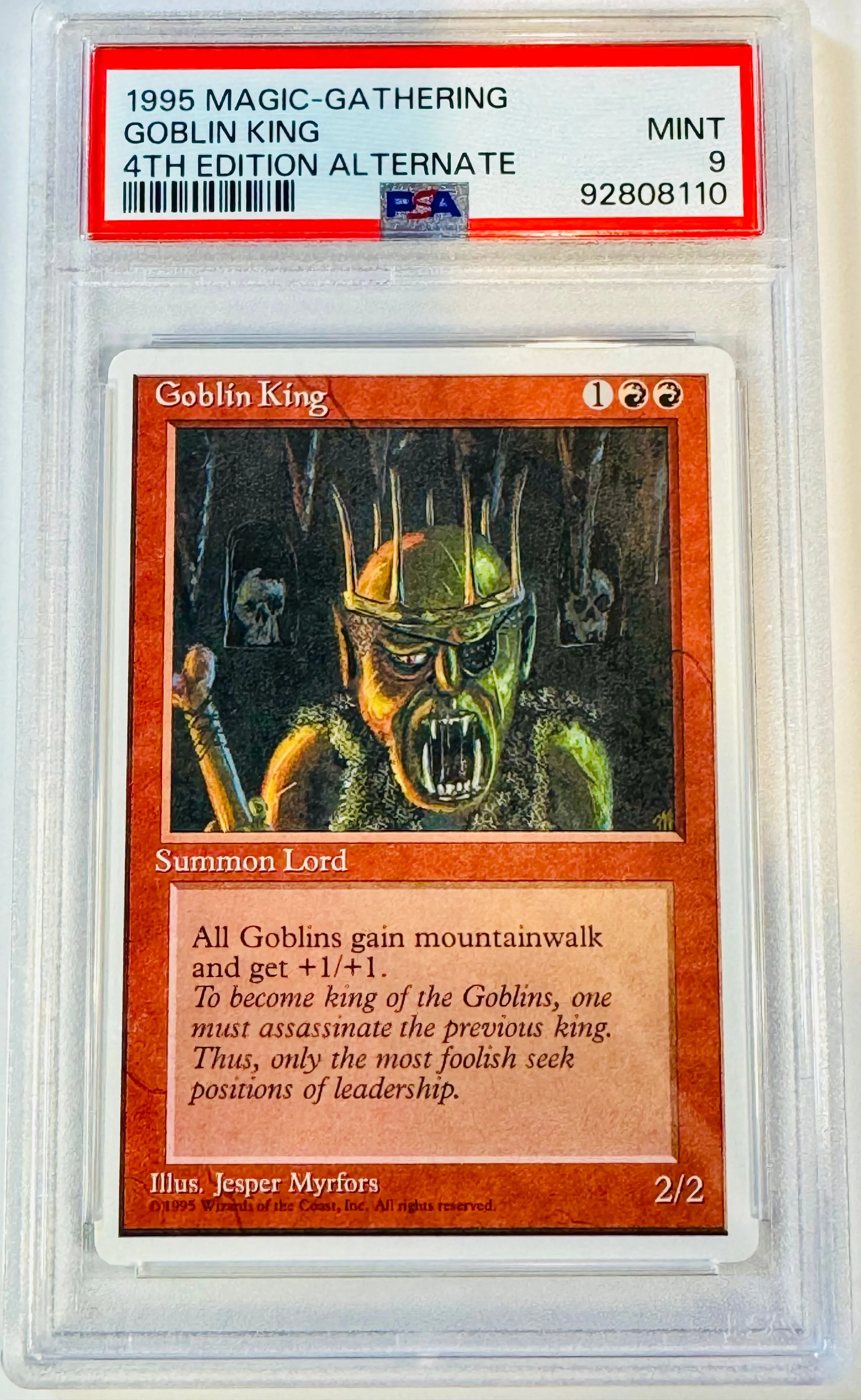 MTG - Goblin King Alt 4th Ed PSA 9  Whatnot: Shop, Sell, Connect