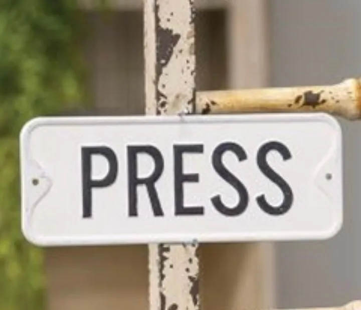 Product image for Press Farmhouse Primitive Metal Enamel Sign Laundry