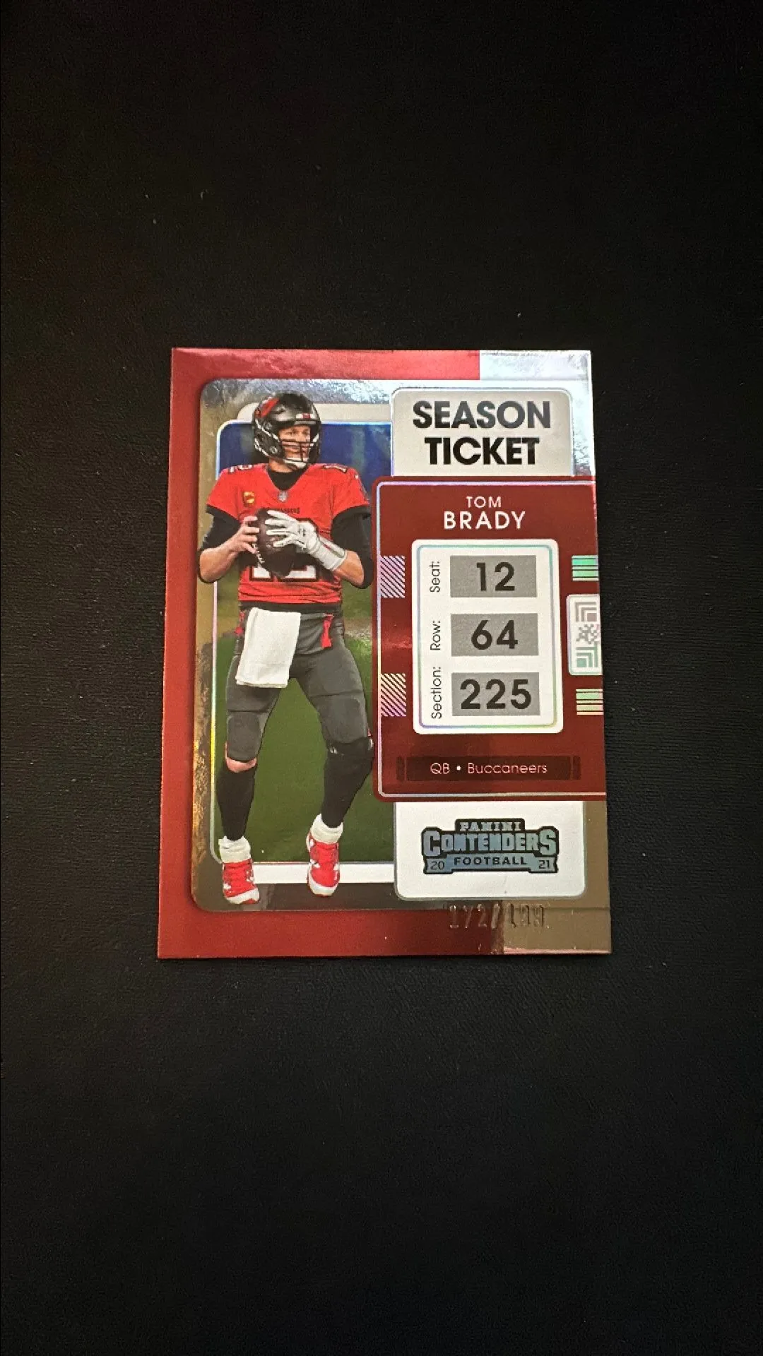 Product image for 2021 Panini Contenders Tom Brady Season Ticket 172/199