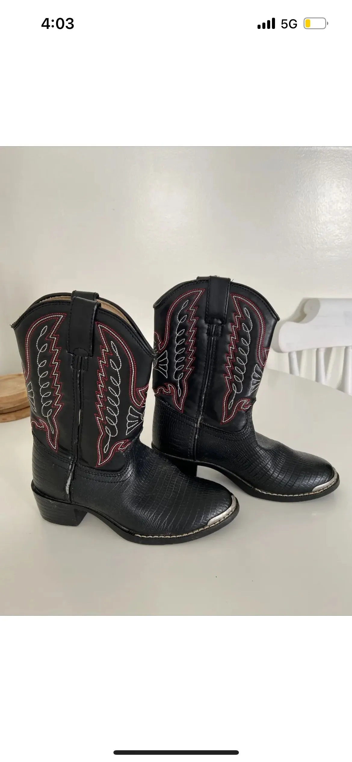 Product image for Kids Lizard Print Durango Boots