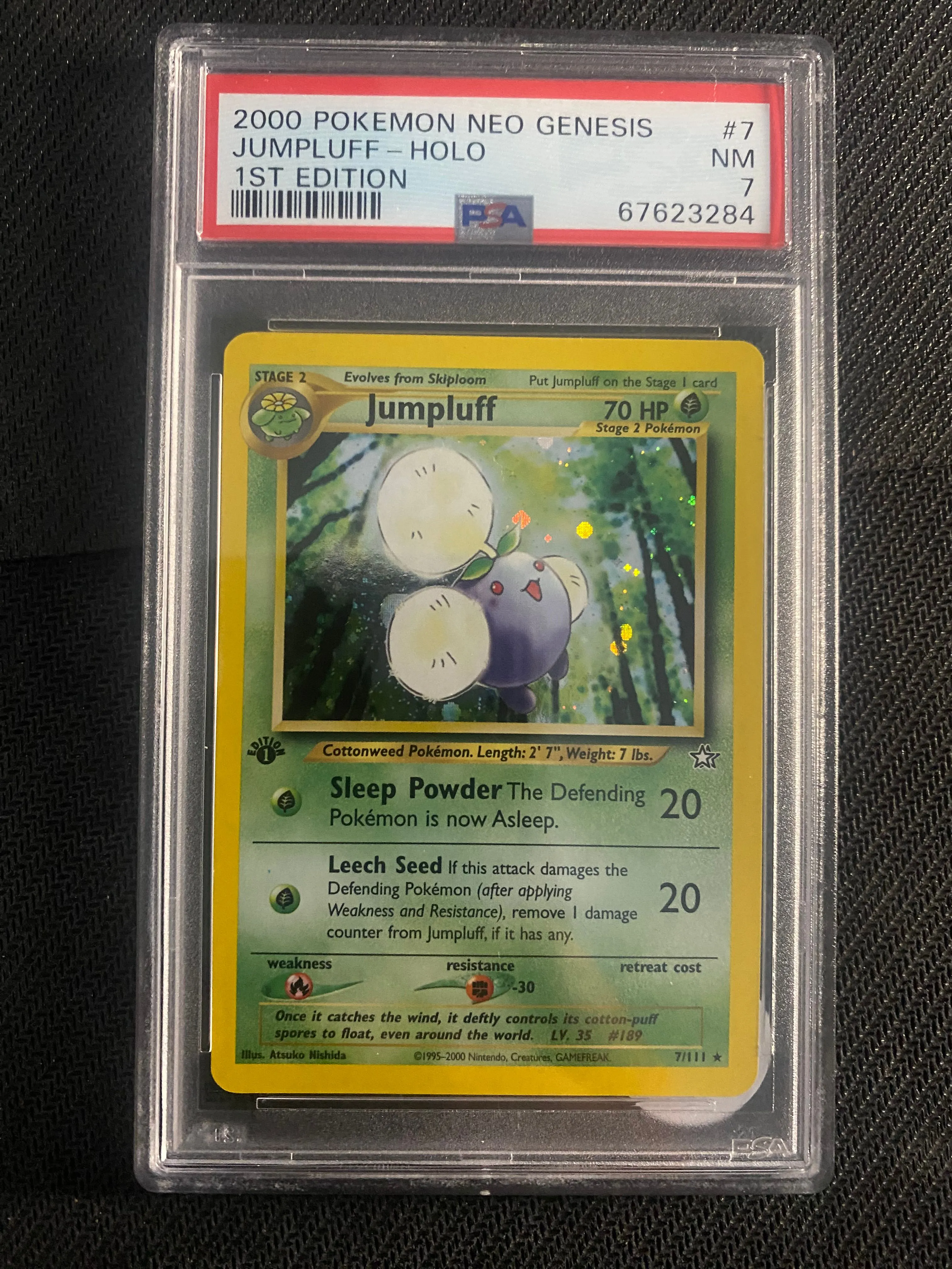Product image for Neo Genesis 1st Edition Jumpluff #7 PSA 7