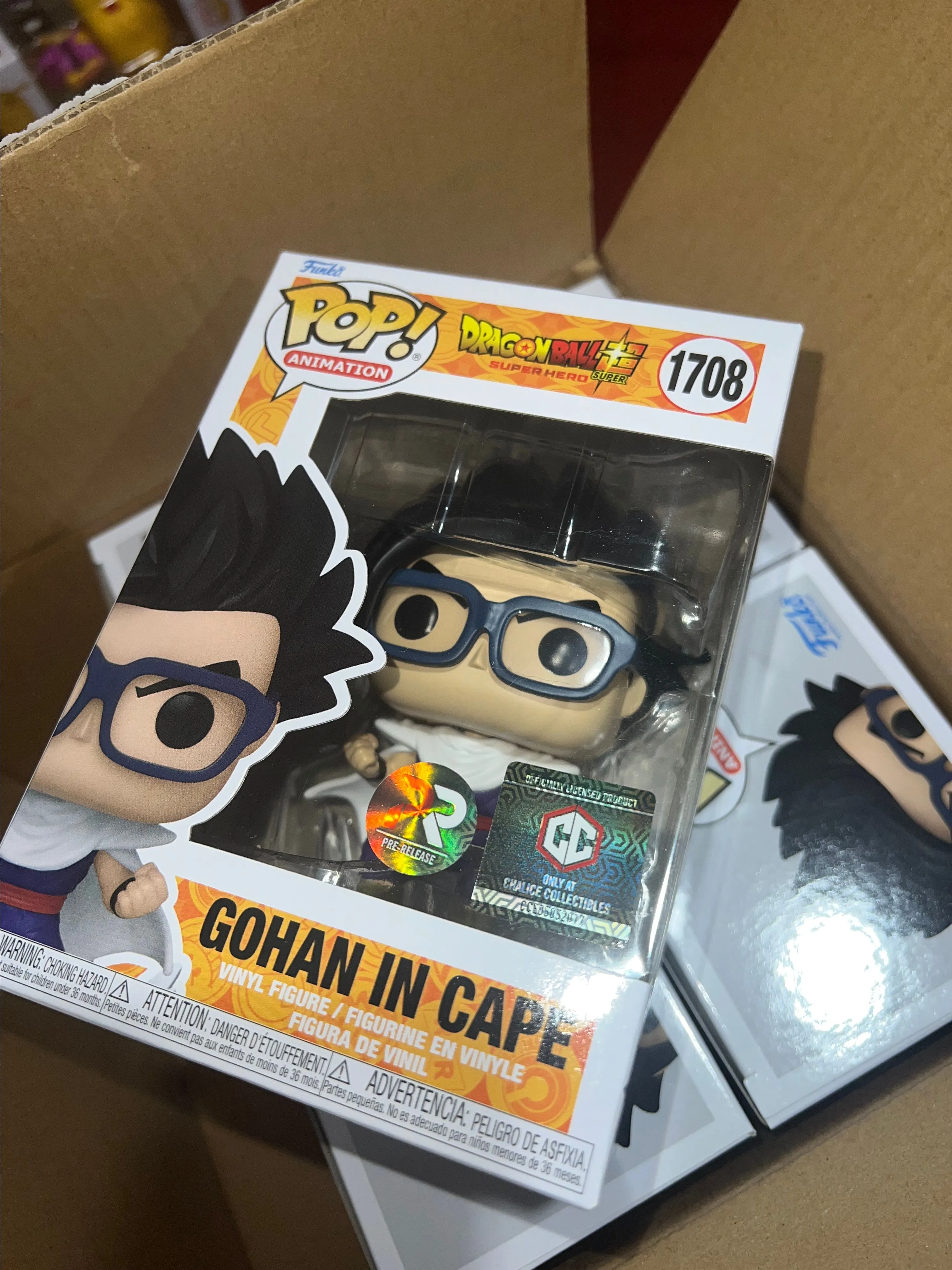 Product image for Pre Release Gohan With Cape Chalice Exclusive!!