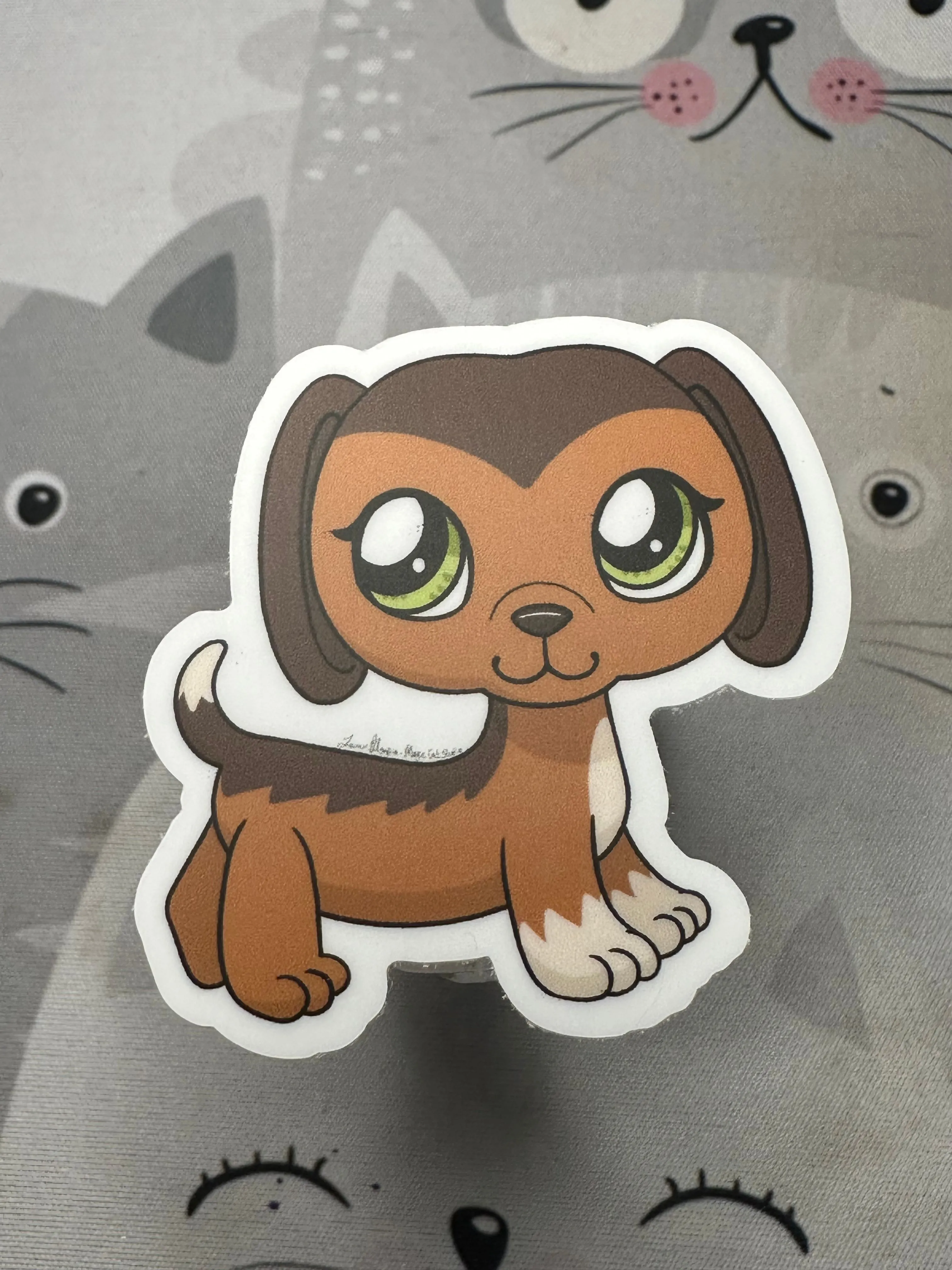 Product image for Brown winner dog sticker