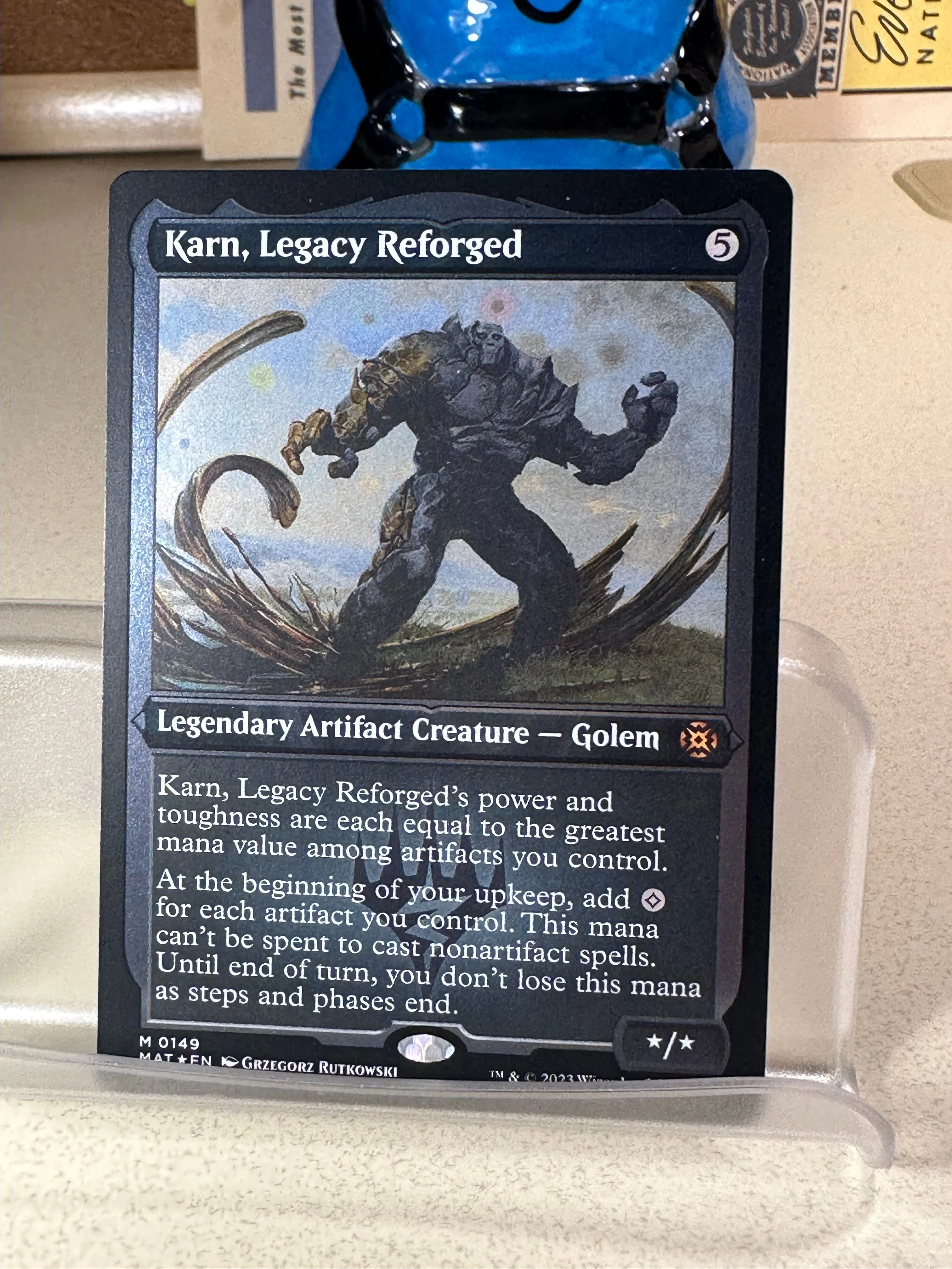 karn cards mtg March of the Machine: The Aftermath Playmat Karn, Legacy Reforged for – MTG  PRO Shop main image 0