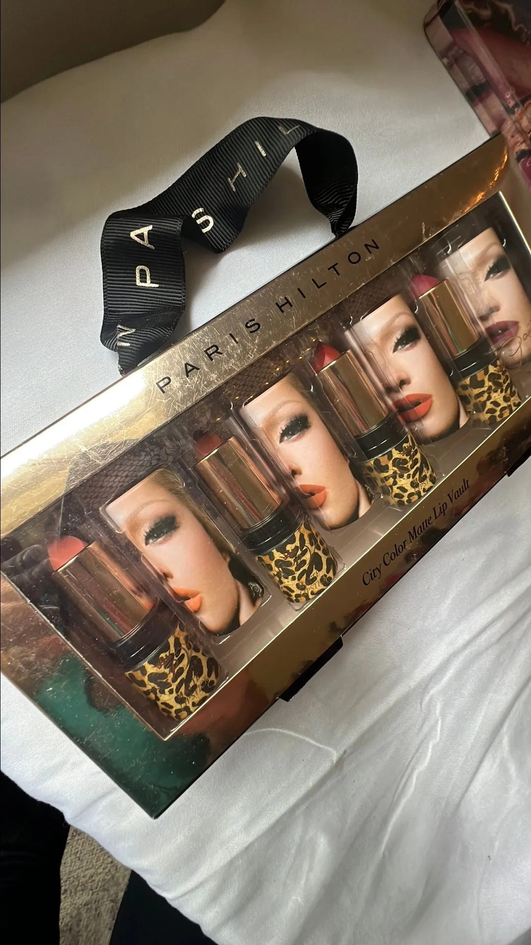 Product image for Paris Hilton 4PC city color matte lip vault!