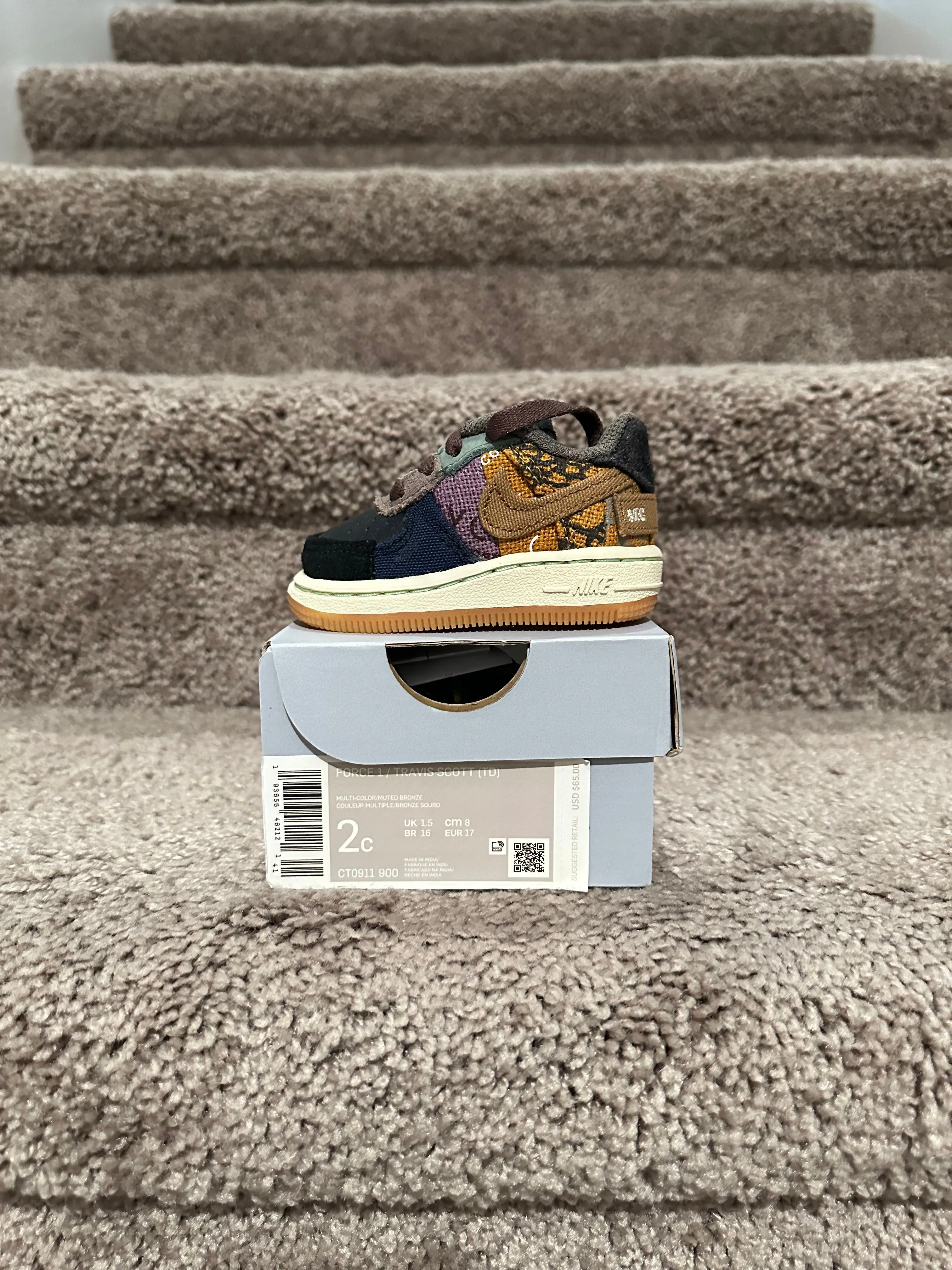 Product image for Nike Air Force 1 Low x Travis Scott (TD)
