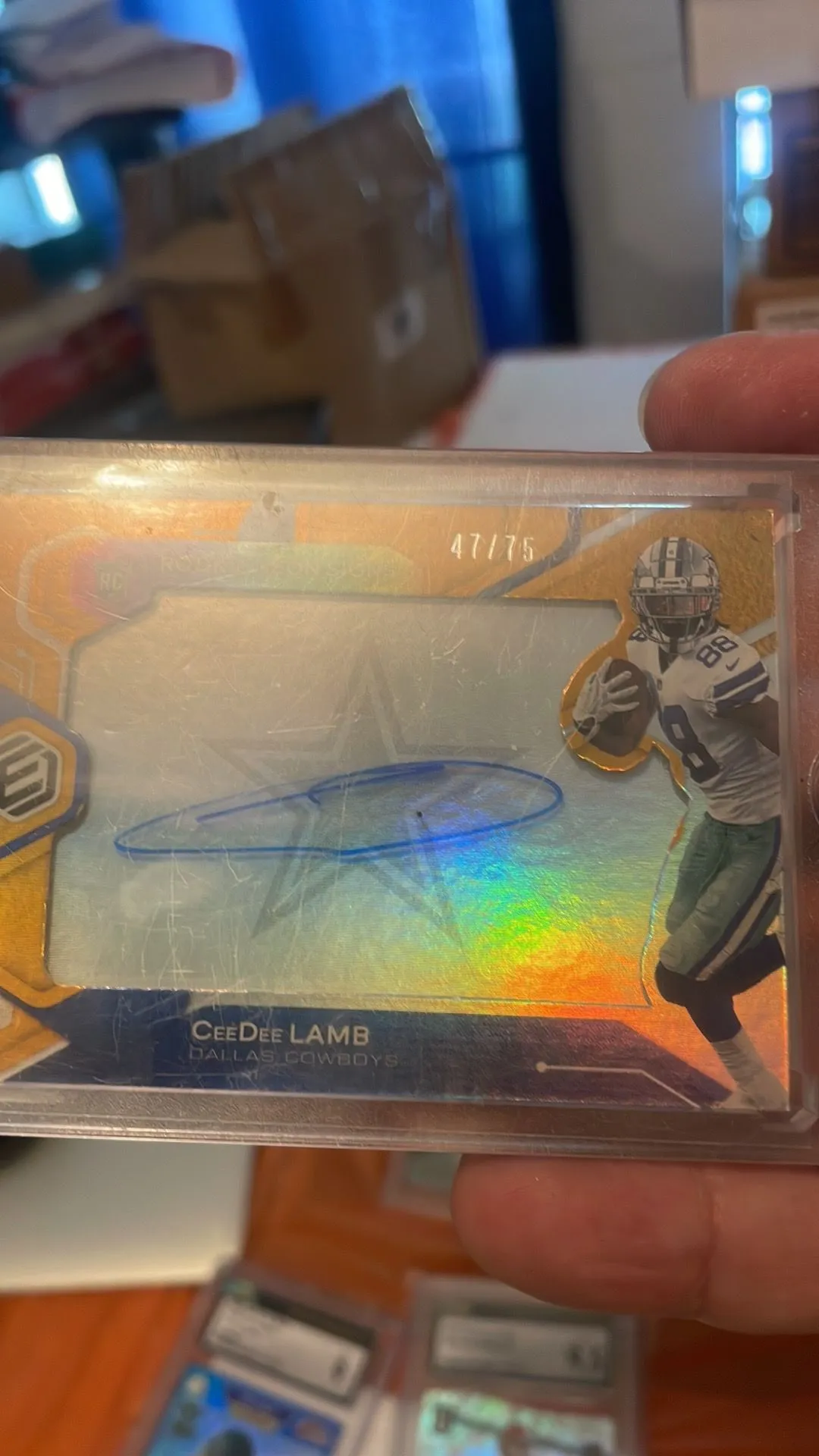 Product image for 2020 Rookie Neon Signs CeeDee Lamb #/75 auto