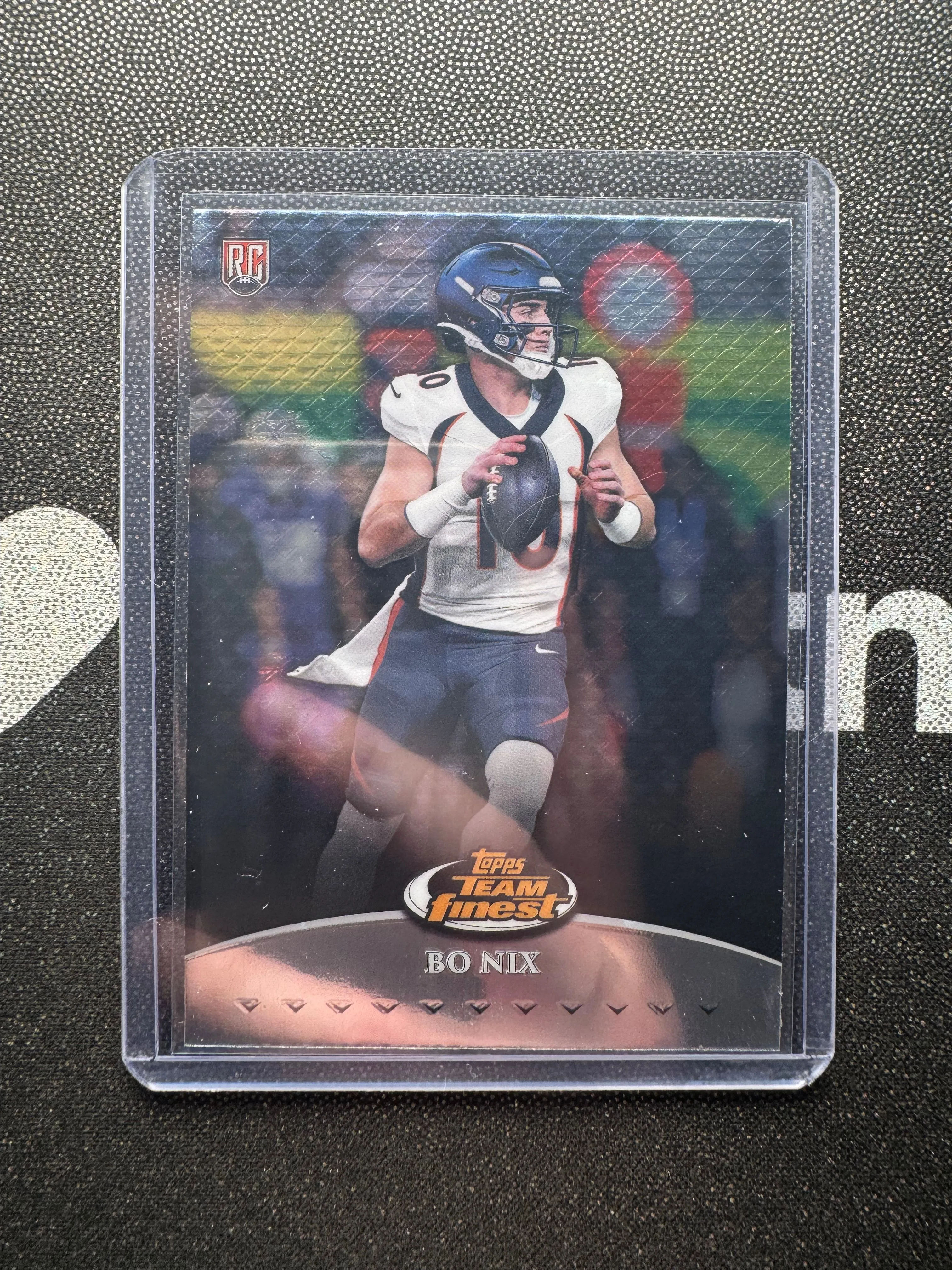 Product image for 2024 Topps Finest Bo Nix Team Finest Rookie SP