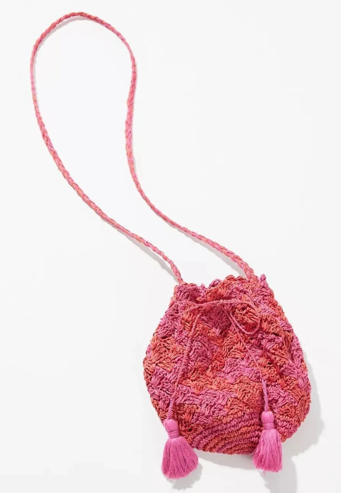 Product image for 137 * FREE PEOPLE * Bermuda Bucket Crossbody Purse in Pink