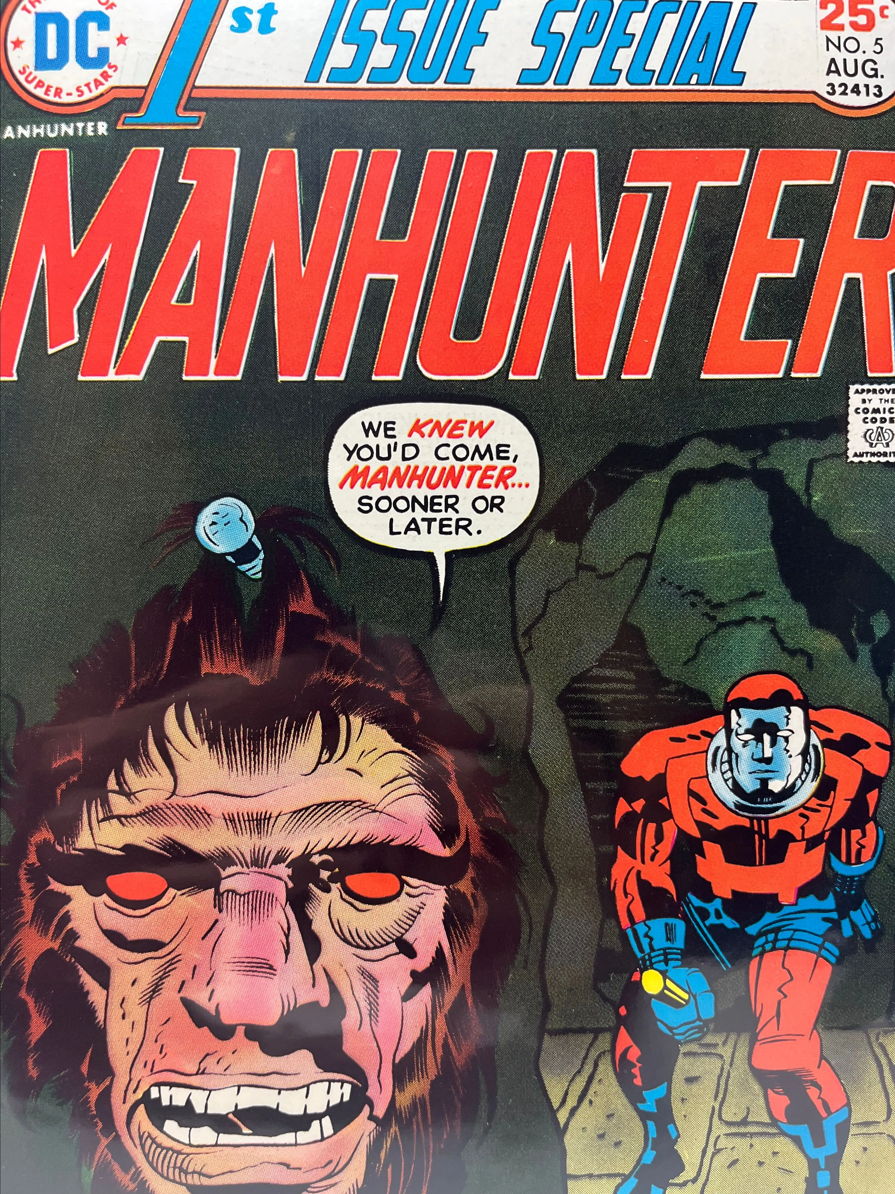 Product image for 1975 1st Issue Special #5, First Appearance of the Fifth Manhunter Mark Shaw, First Appearance of the Cult of Manhunters, Written & Drawn by Jack Kirby