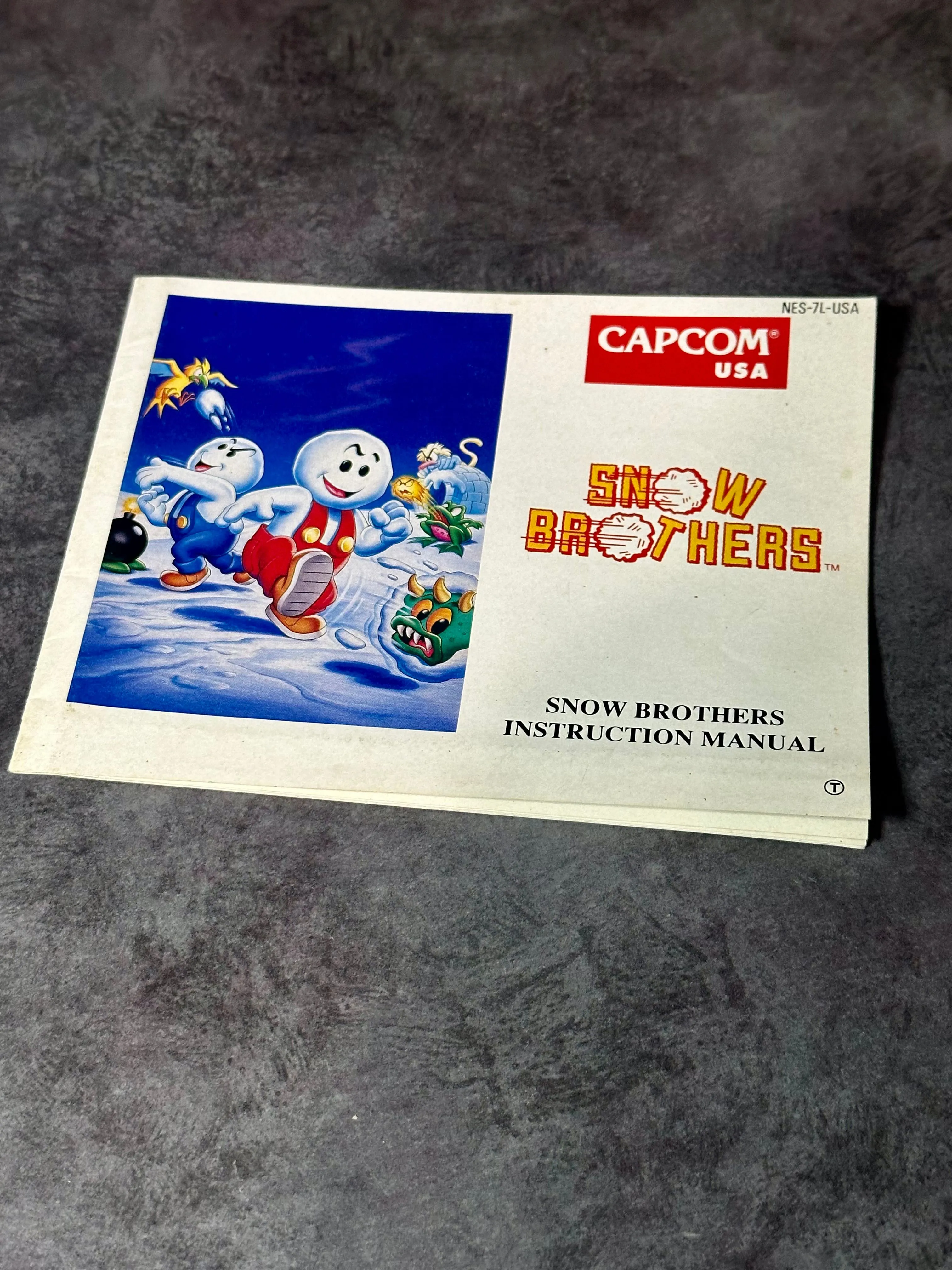 Product image for Manual - Snow Brothers Manual Instruction Booklet Nintendo NES Authentic (no game)