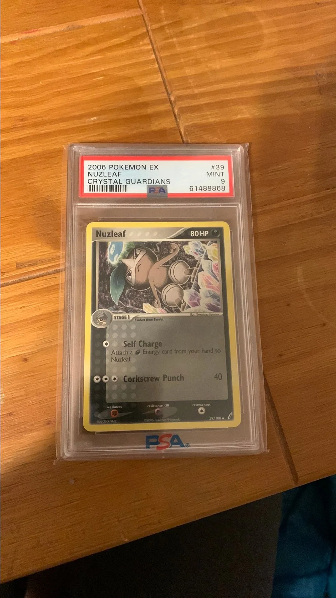 Product image for PSA 9 Nuzleaf from Crystal Guardians