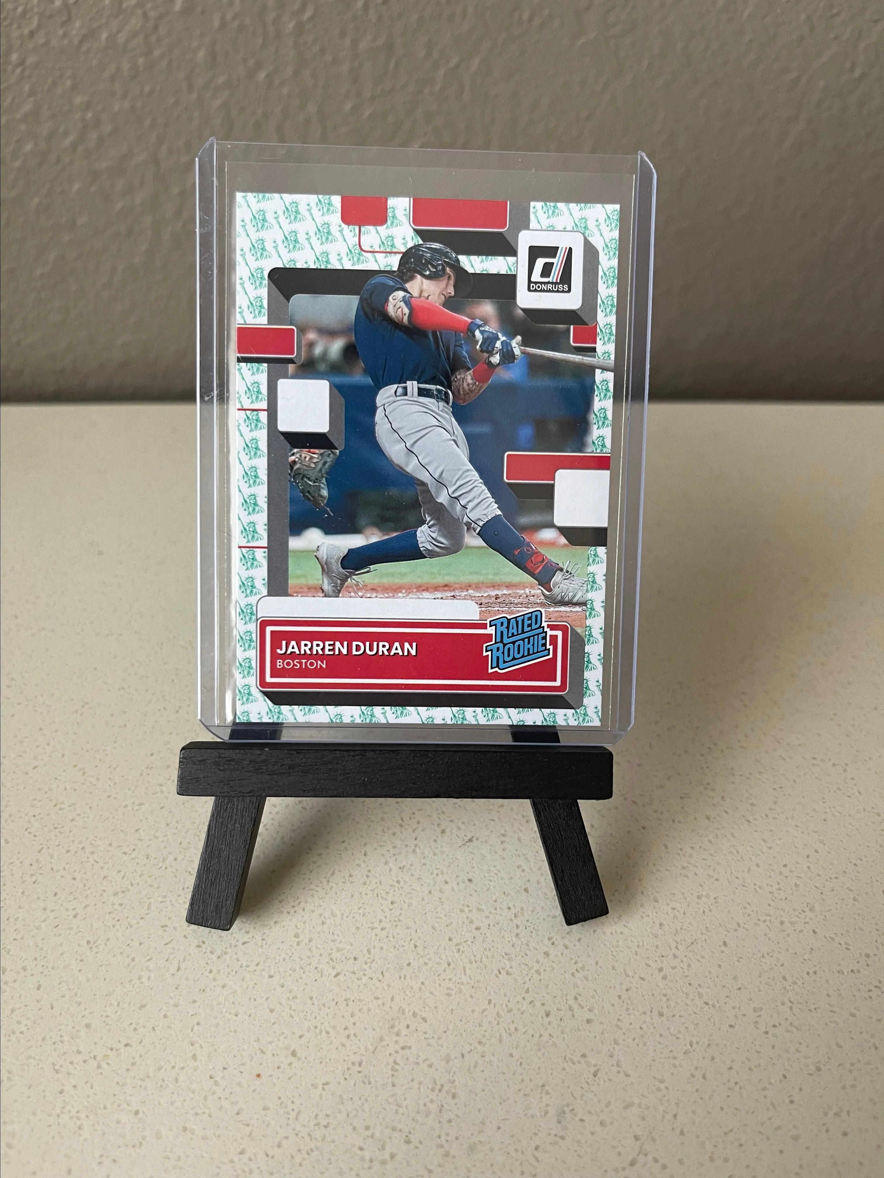 Product image for 2022 Donruss Rated Rookie Jarren Duran Liberty Parallel Red Sox
