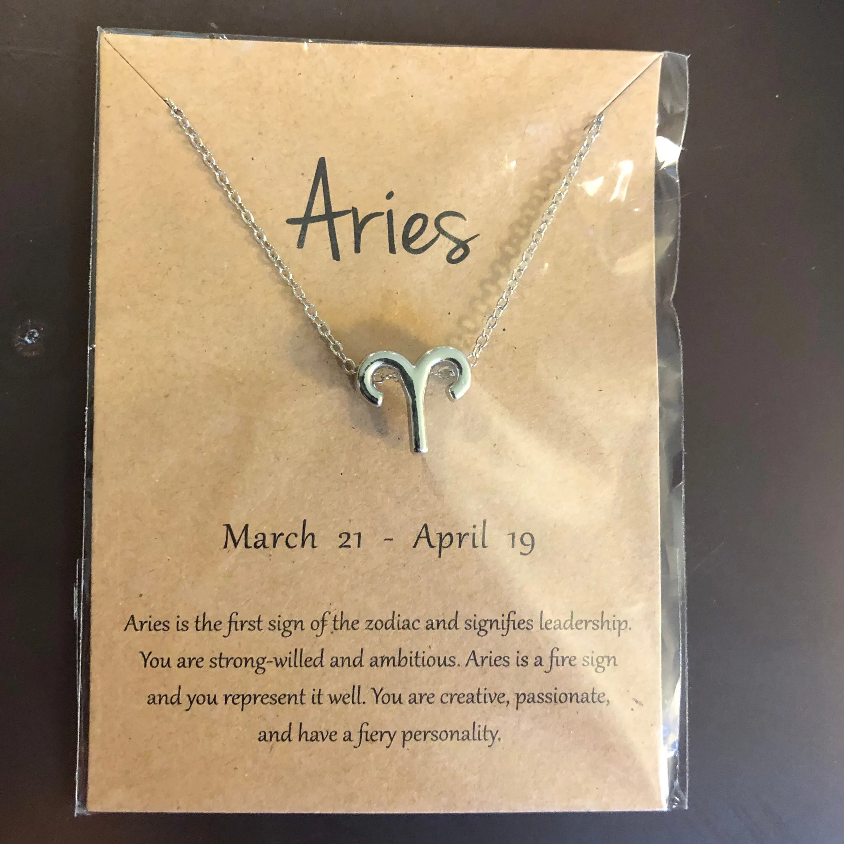 Product image for Zodiac Necklace ARIES Silver color