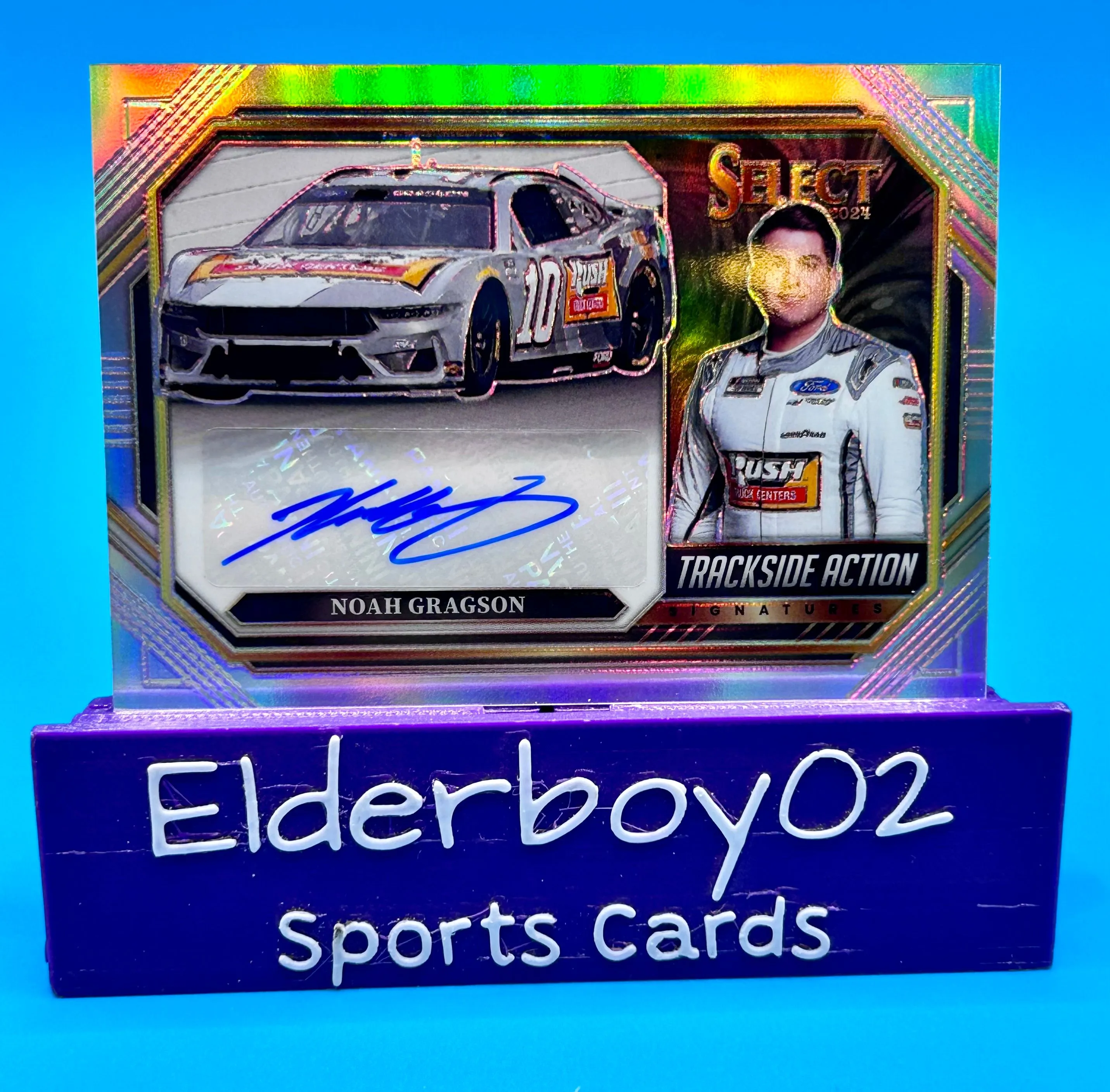 Product image for Noah Gragson Auto Trackside Action Silver Prizm 2024 Panini Select Racing Nascar