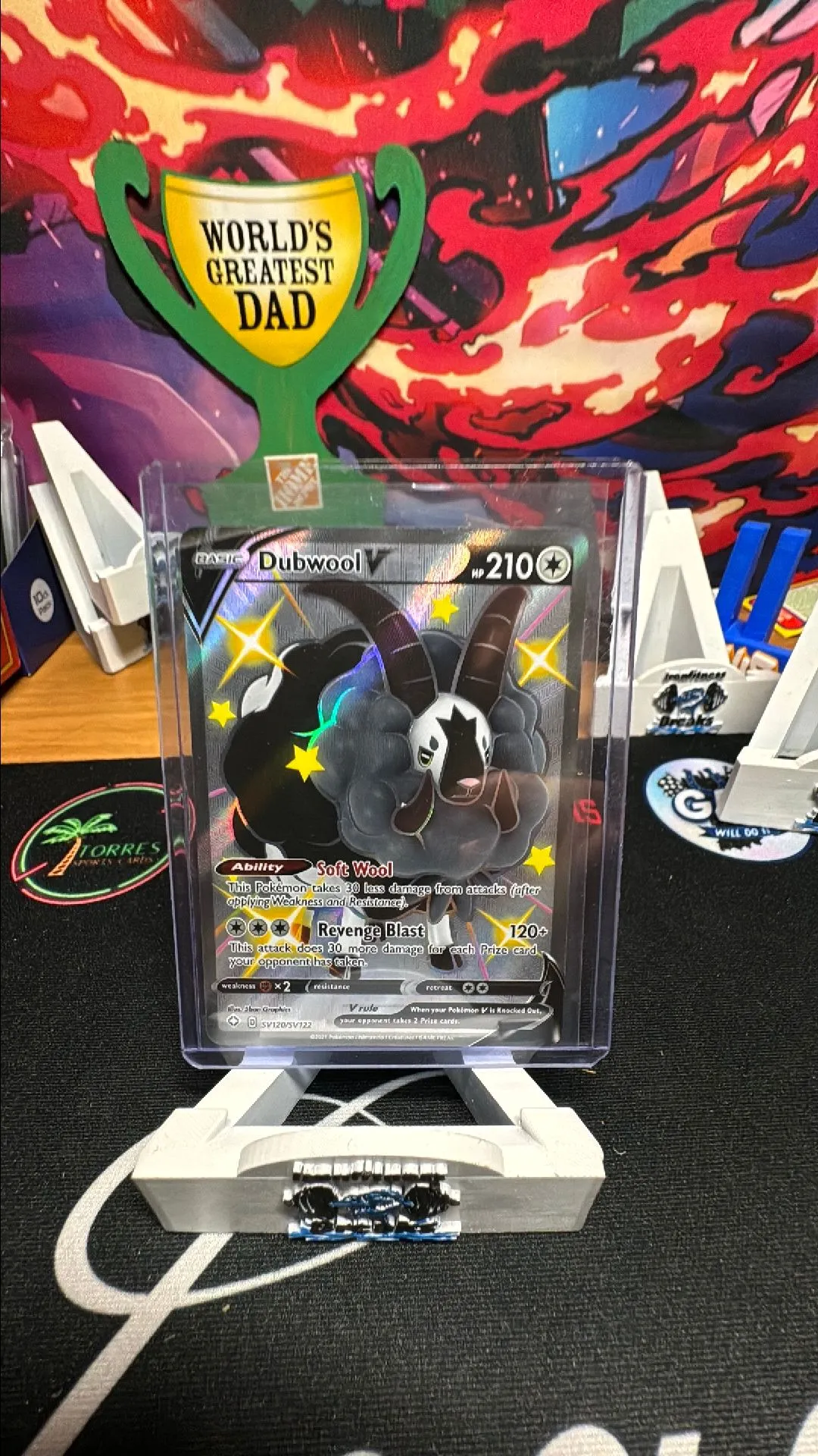 Product image for Shiny Dubwool V SV120/SV122 Ultra Rare Shining Fates Pokemon TCG Near Mint