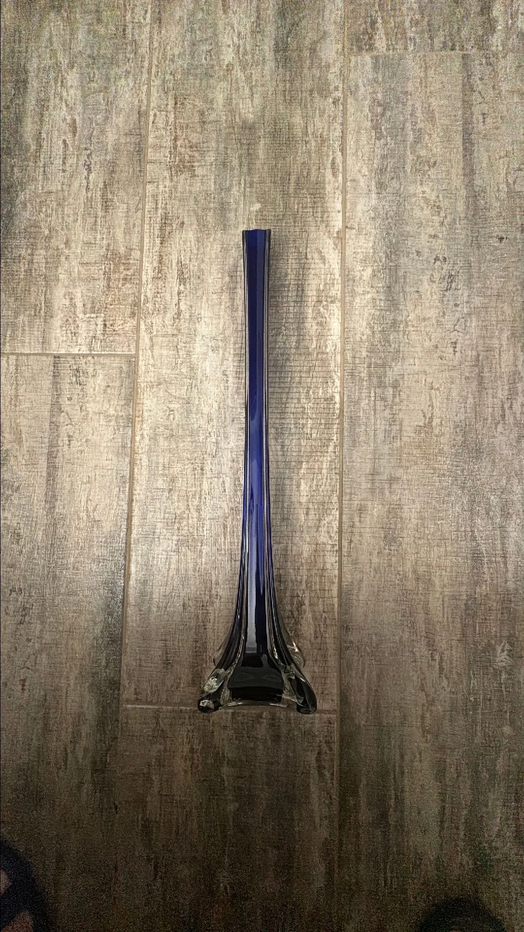 Product image for Cobalt blue gorgeous elegant  vase. It is a quality piece.