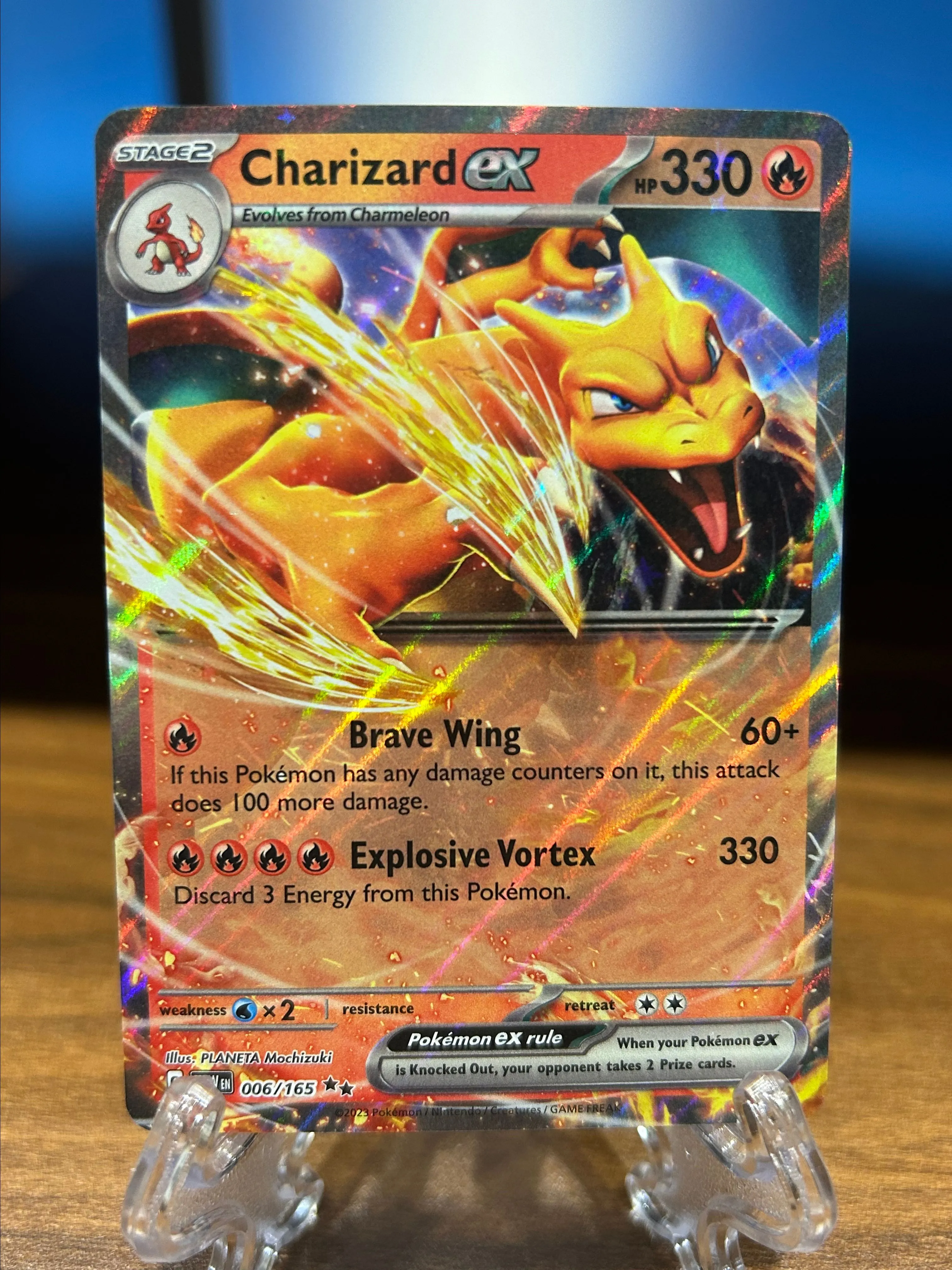 Product image for 2023 Pokemon Charizard EX Holo Rare - MEW EN 6/165