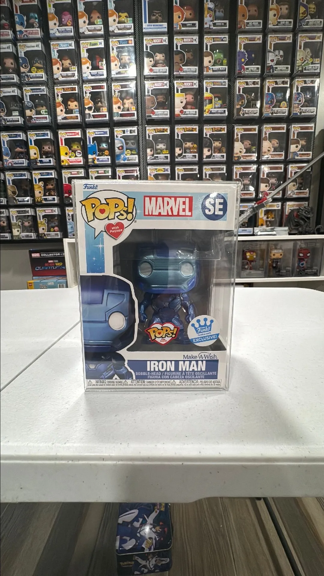 Product image for Iron Man (Make-A-Wish | Blue Metallic)