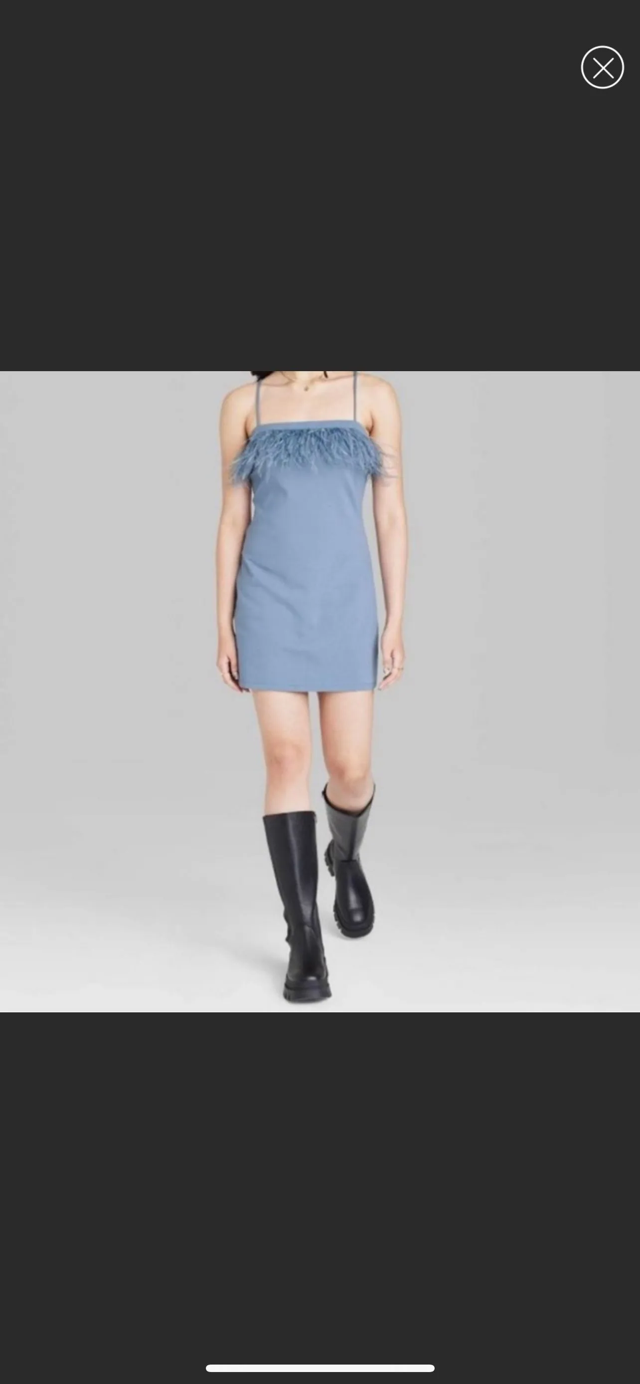 Product image for #004 Wild fable dress blue xs