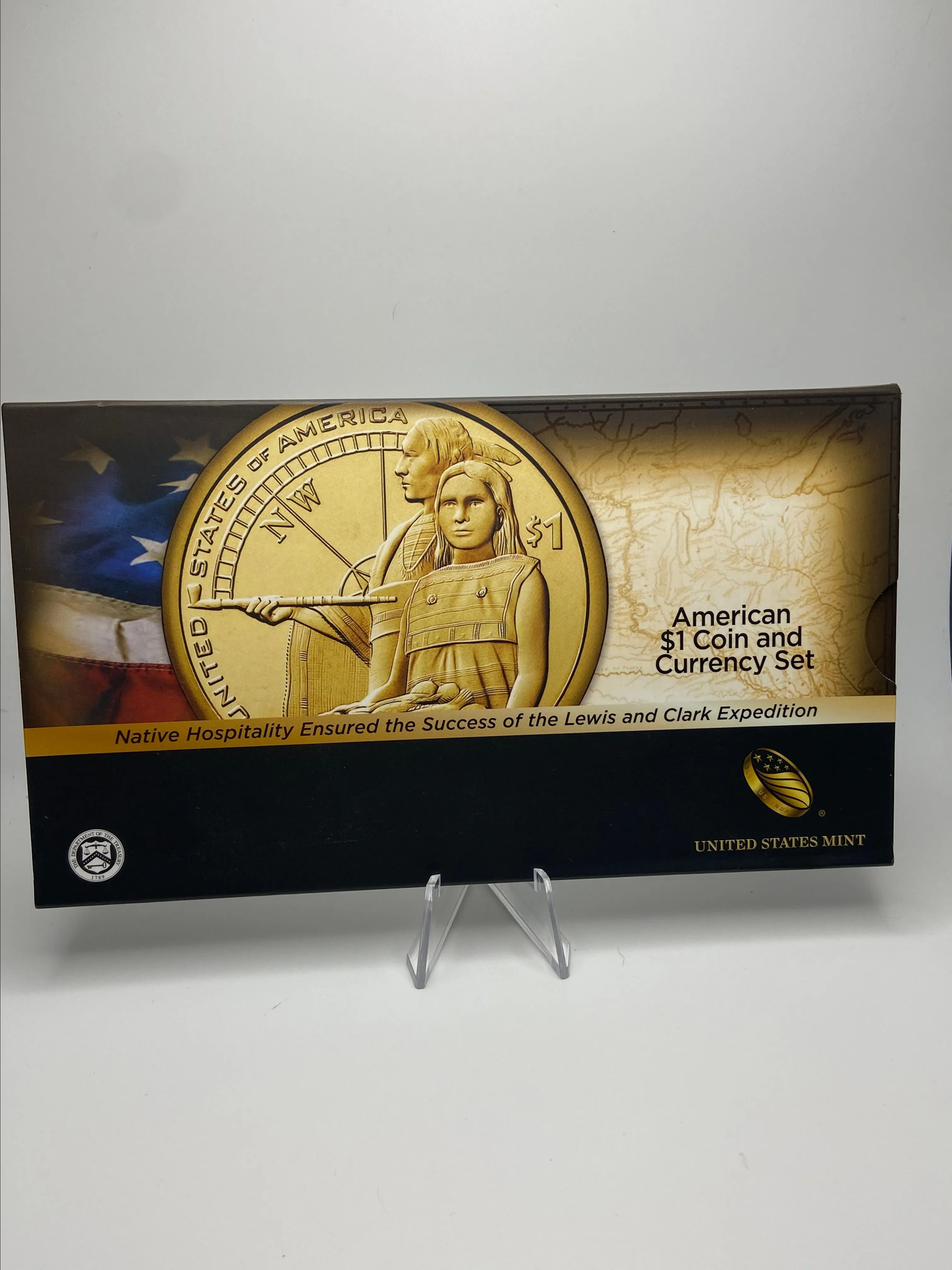 Product image for M12-2014 US Mint American $1 Coin and Currency Set