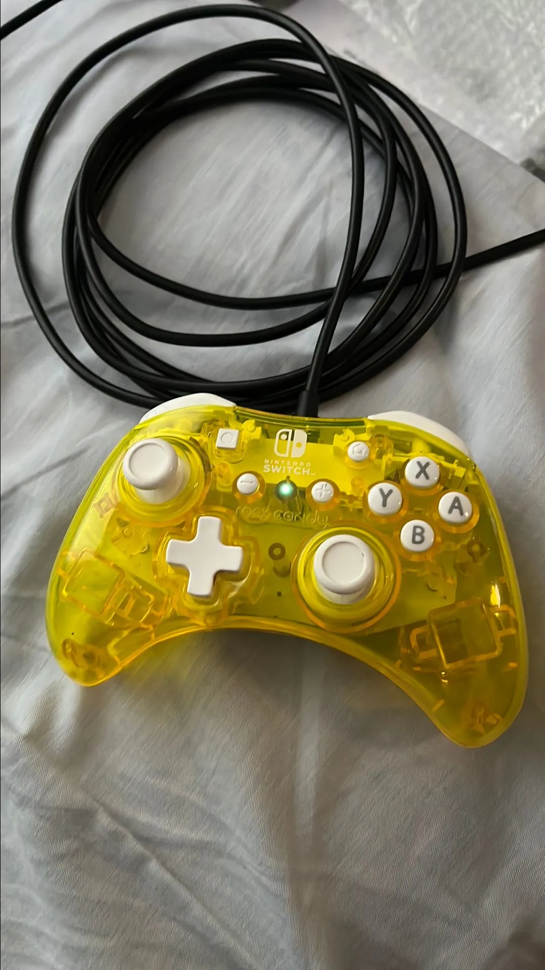 Product image for Rock Candy Switch Wired Controller Pineapple Color
