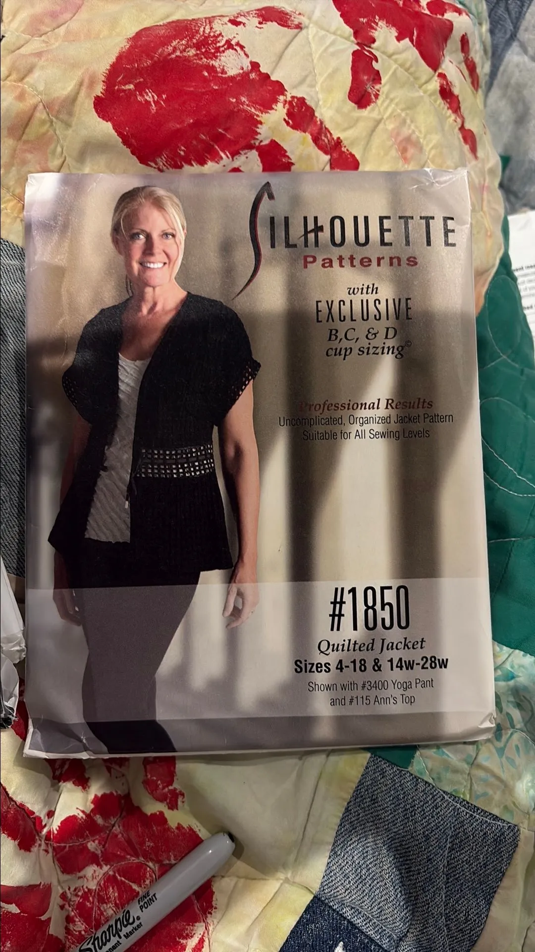 Product image for Silhouette Quilted Jacket pattern