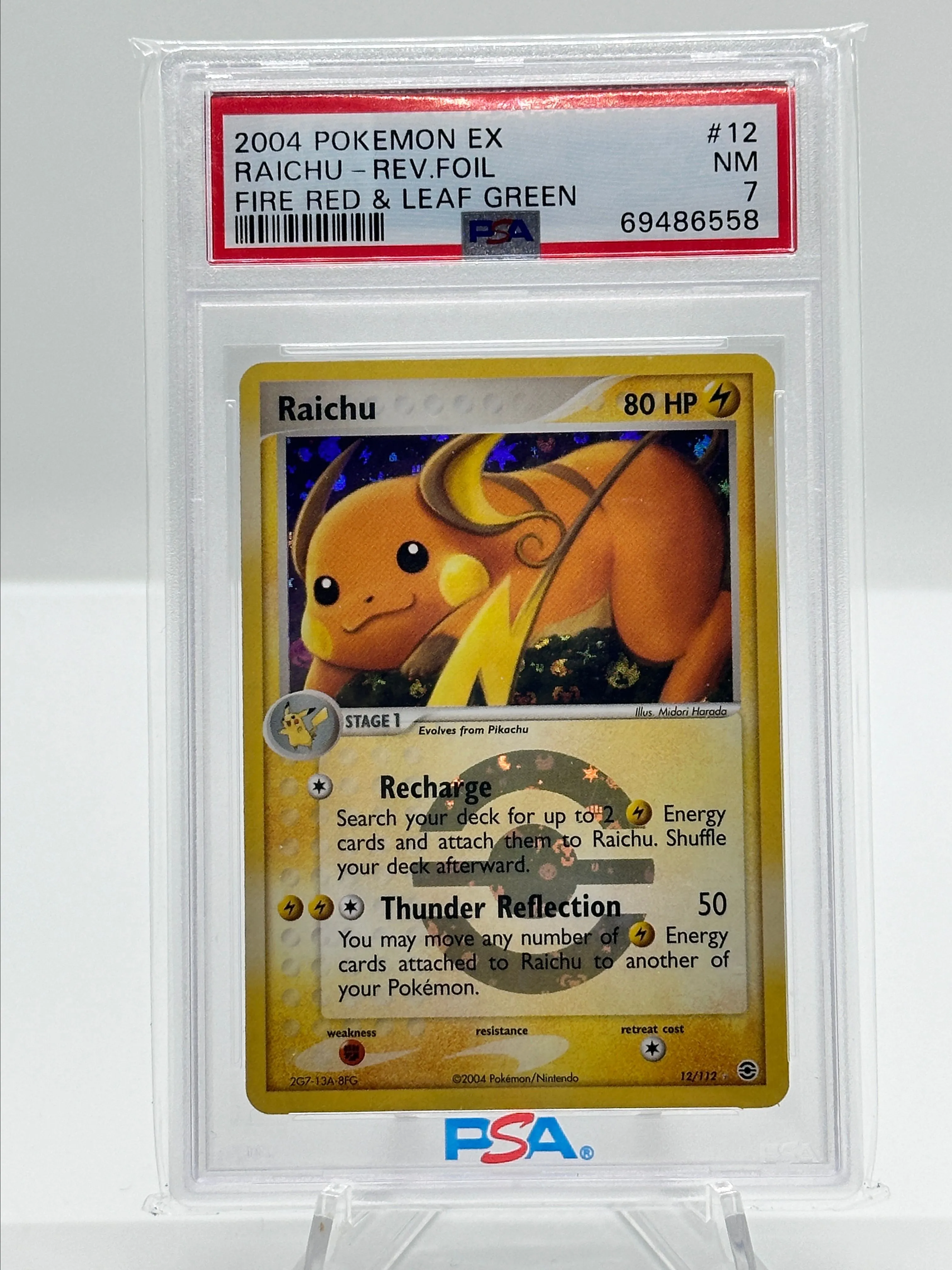 Product image for Raichu FR&LG Reverse Holo PSA 7