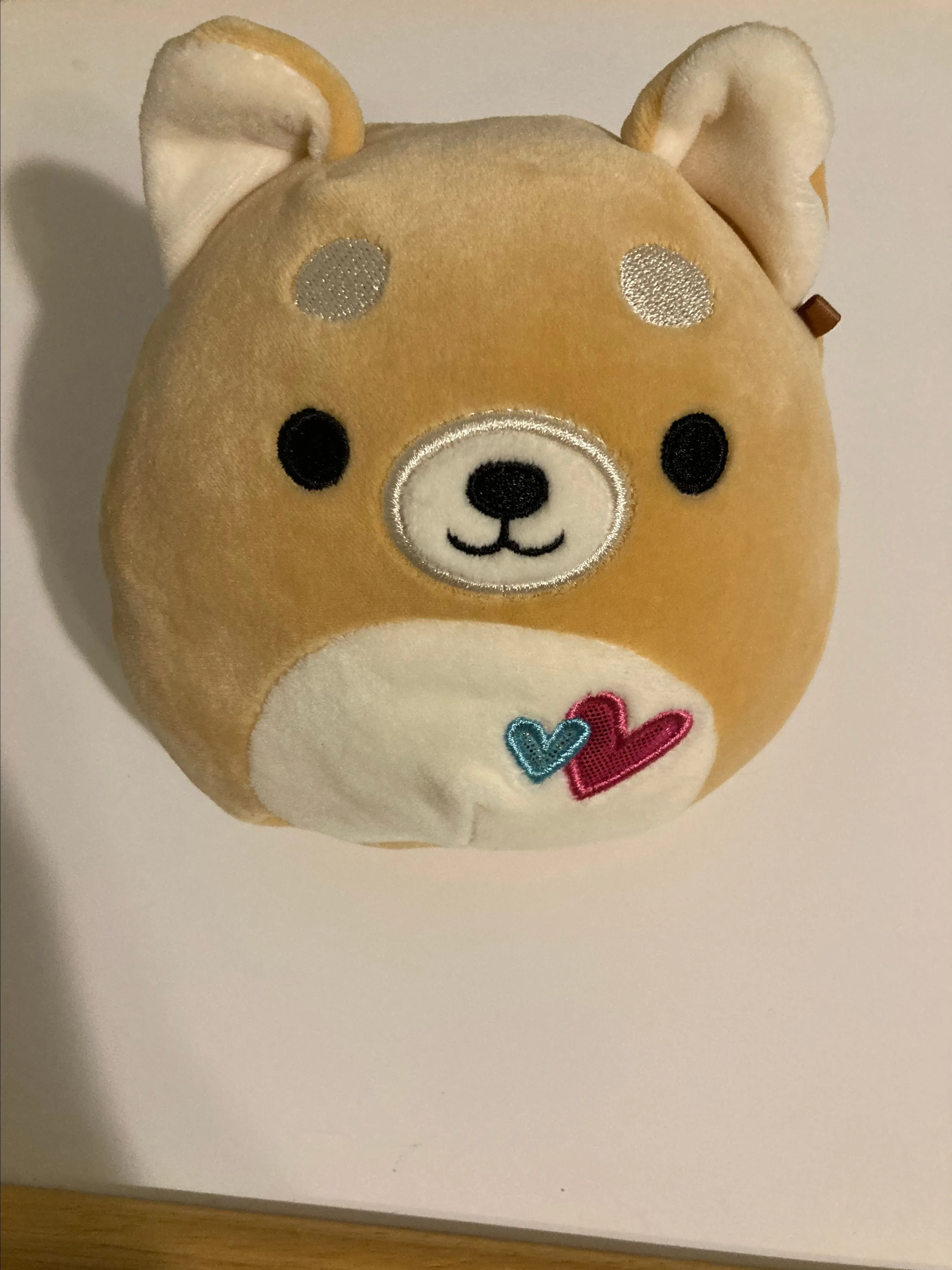 Product image for Squishmallow 5" Angie Brown Dog Valentine's Hearts Kellytoy Plush Toy 2021