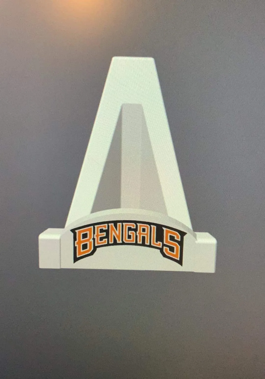 Product image for 3D printed Cincinnati Bengals stand - text