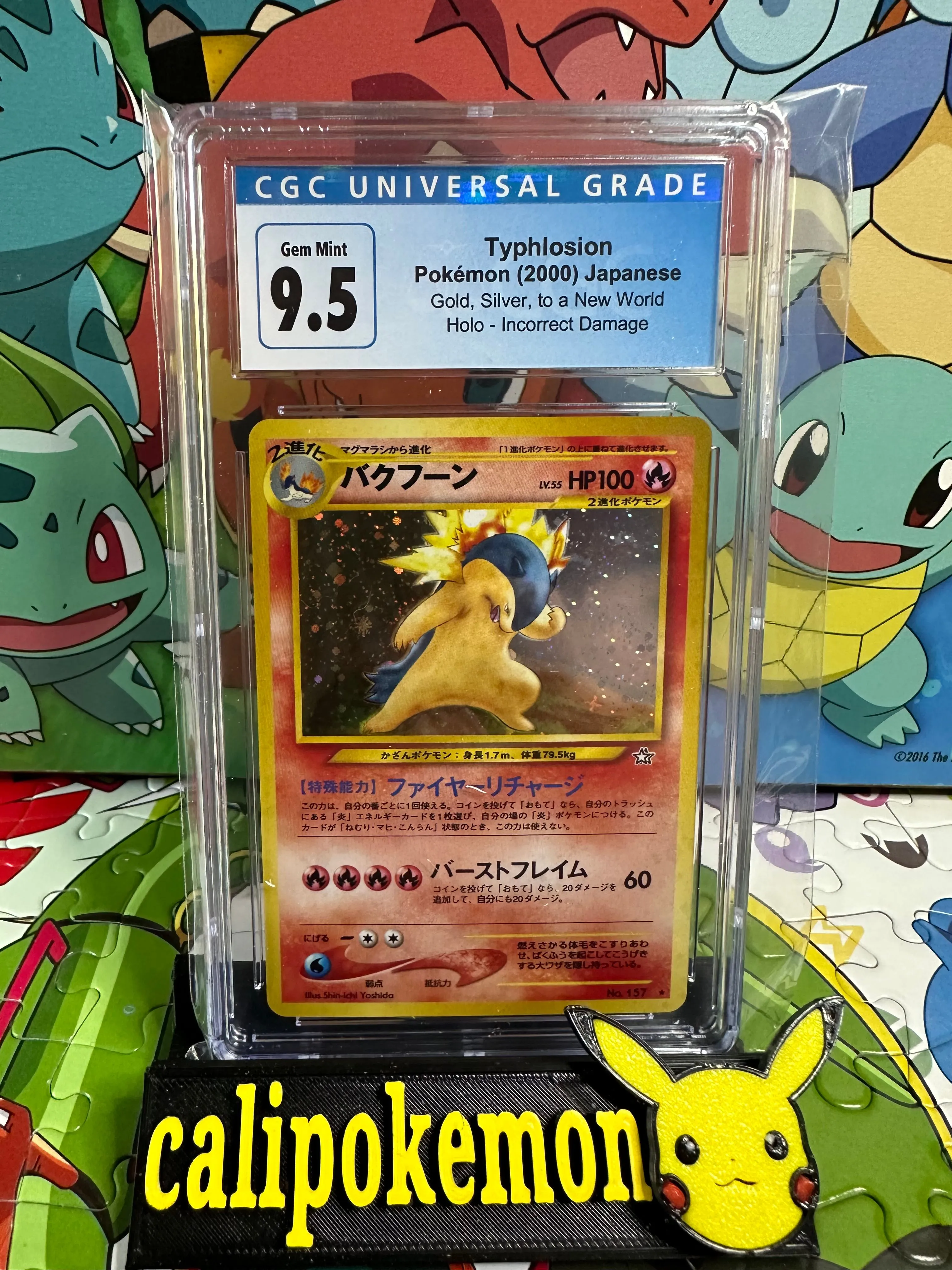 Product image for Typhlosion Neo Genesis Japanese CGC 9.5