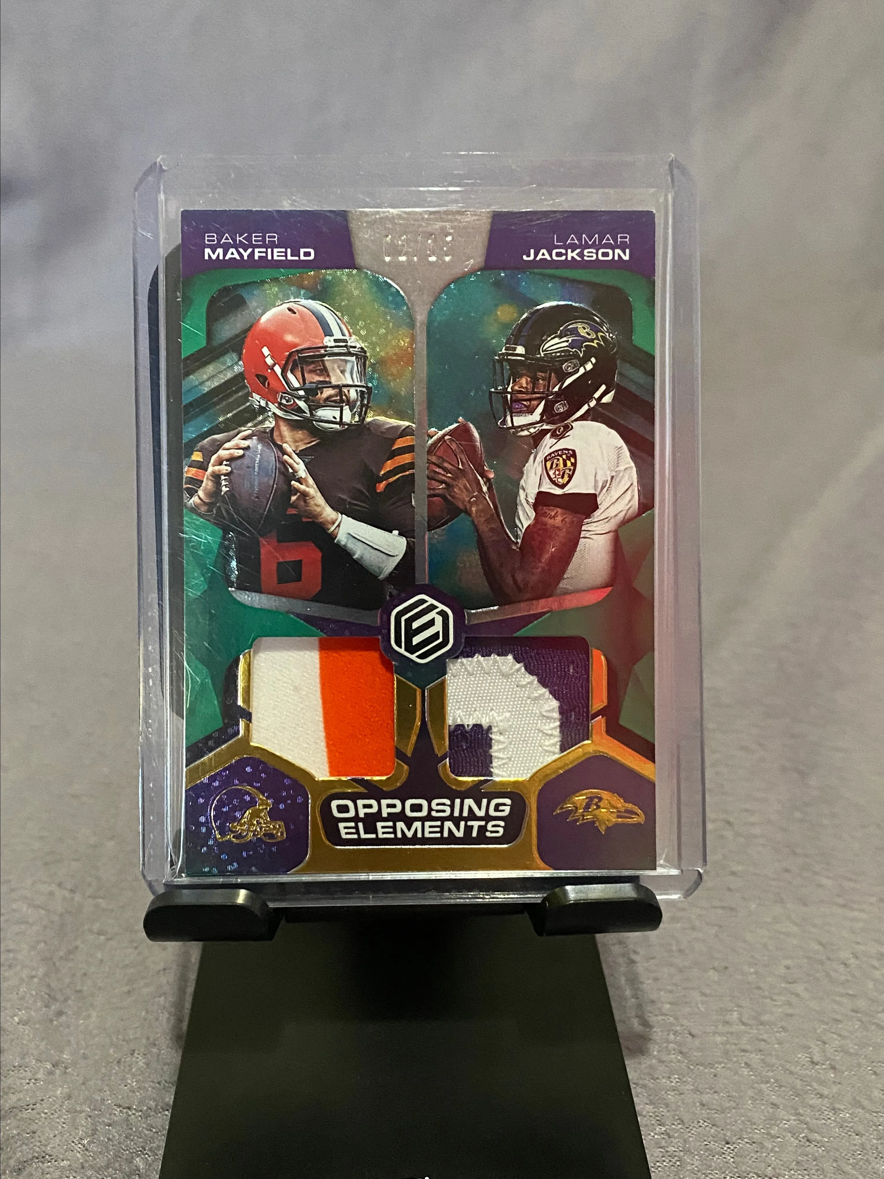 Product image for 2019 Lamar Jackson and Baker Mayfield duel patch
