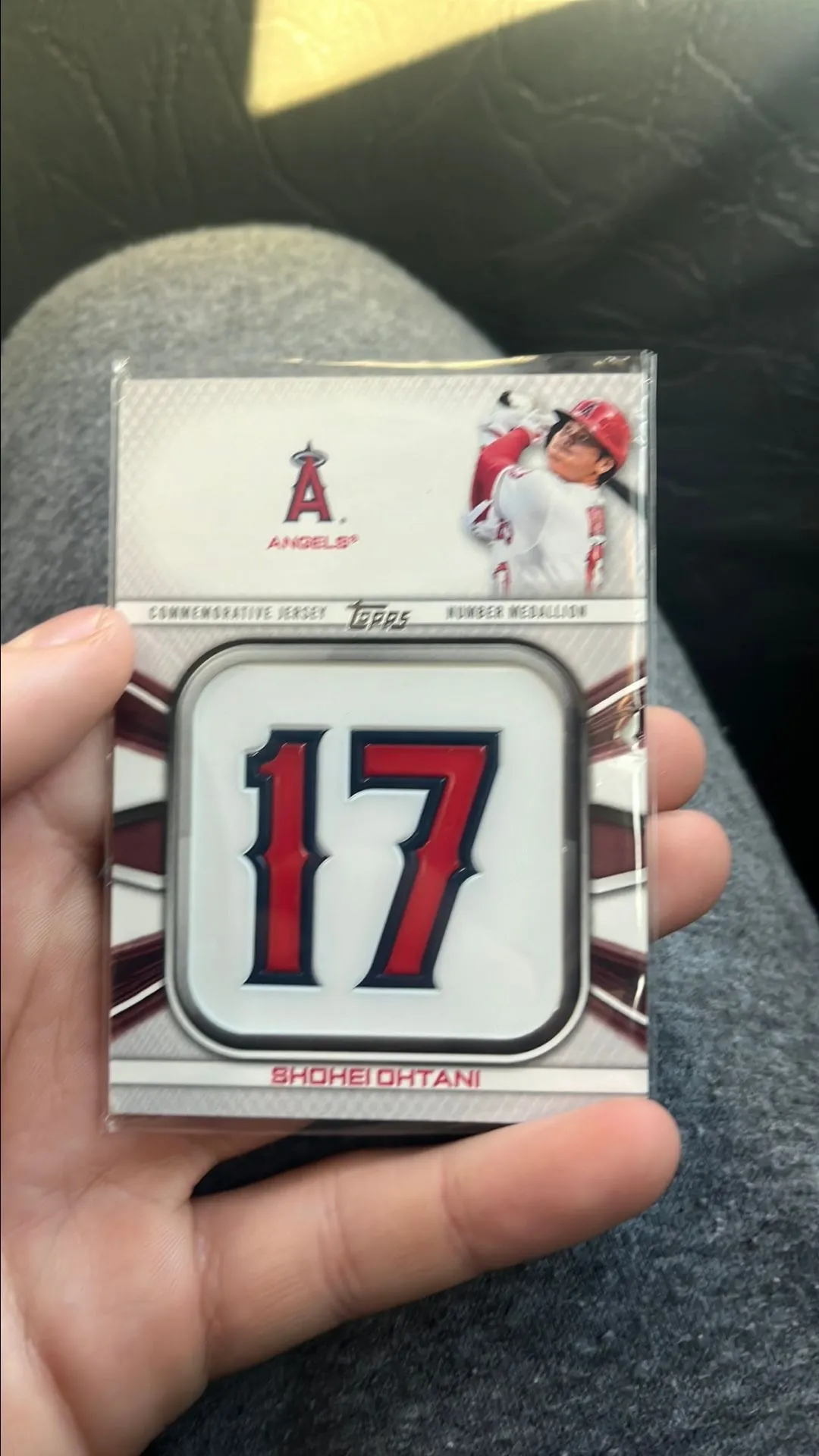 Product image for Shohei Ohtani number medallion card