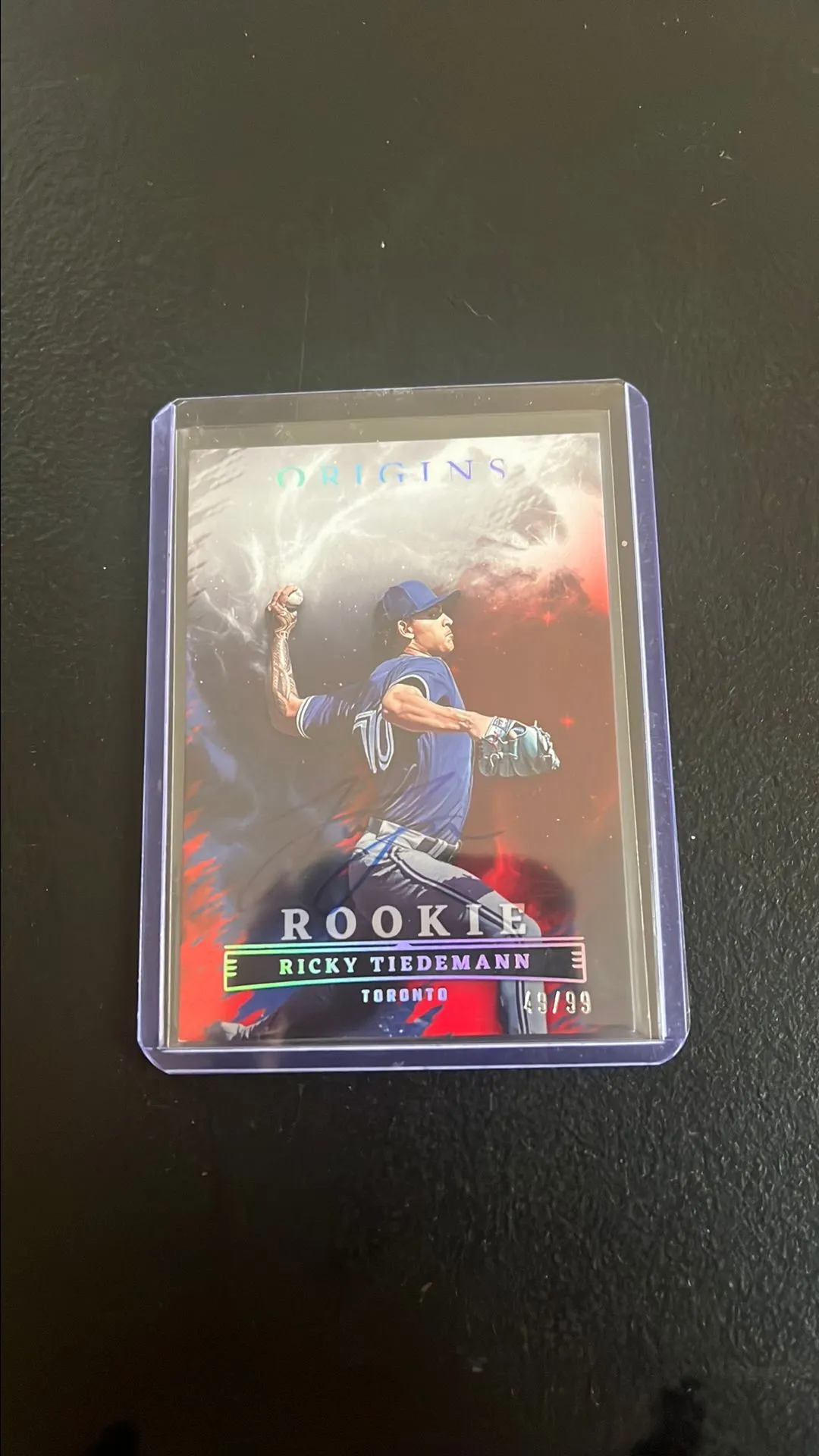 Product image for Ricky Tiedemann On Card Auto /99
