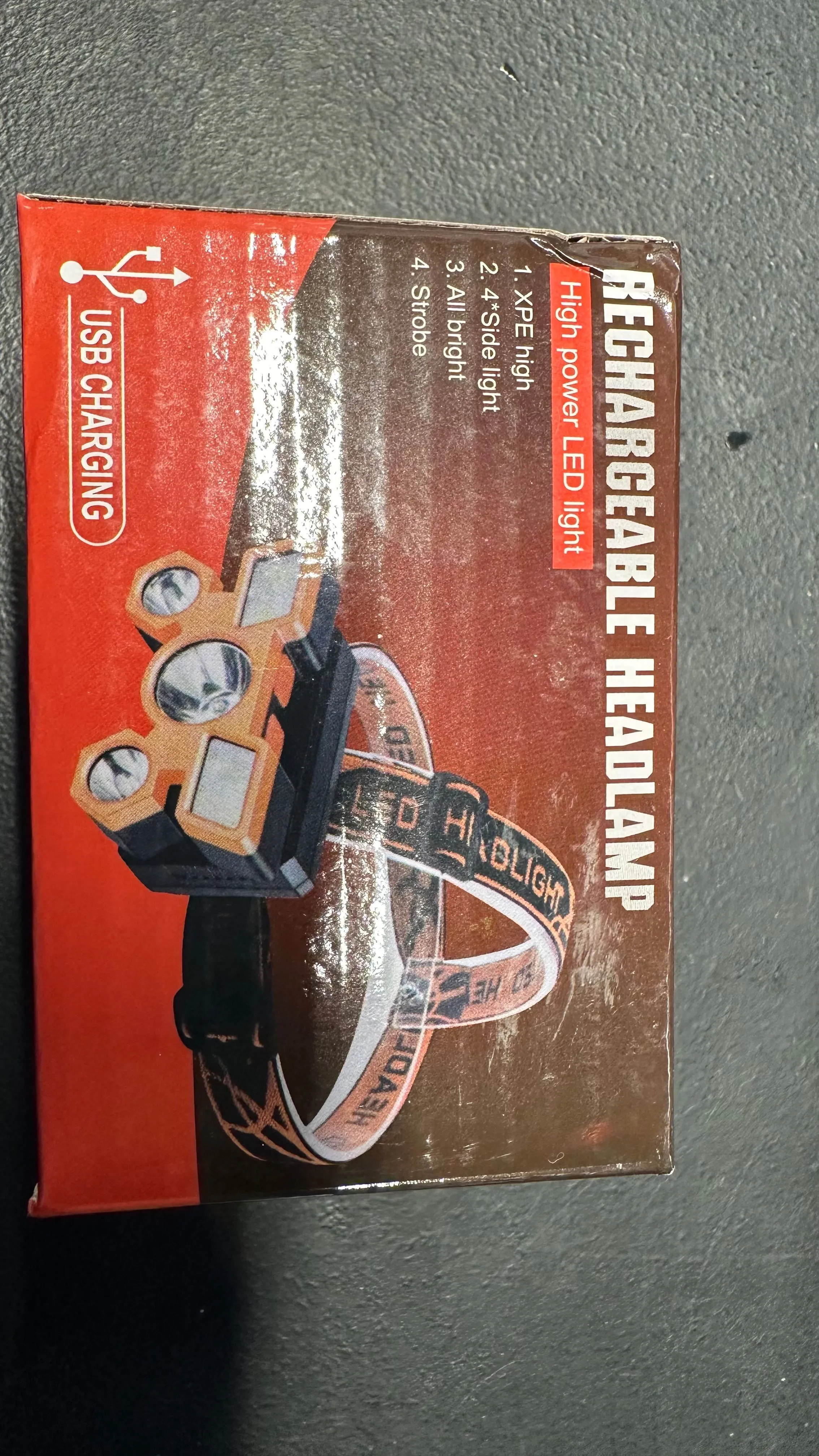 Product image for Recharging headlamp