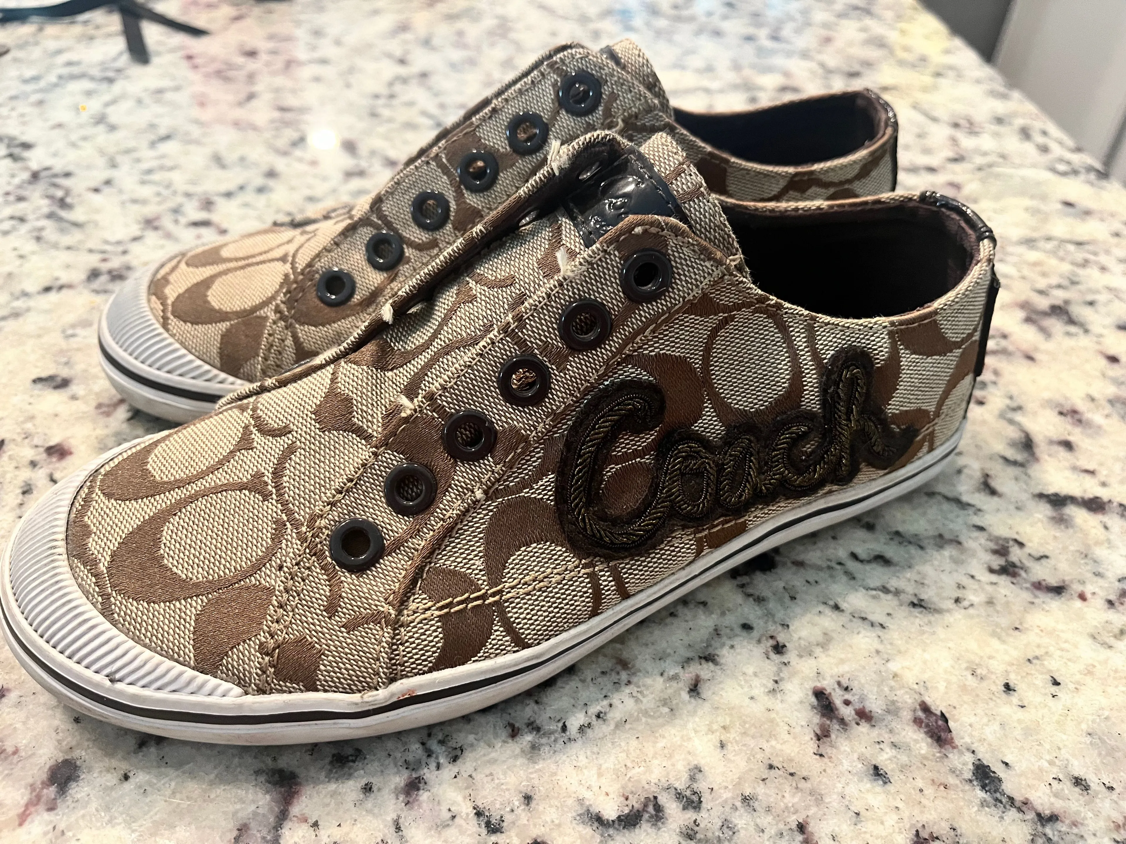 Product image for Coach Keeley signature slip on sneakers size 5 1/2 B