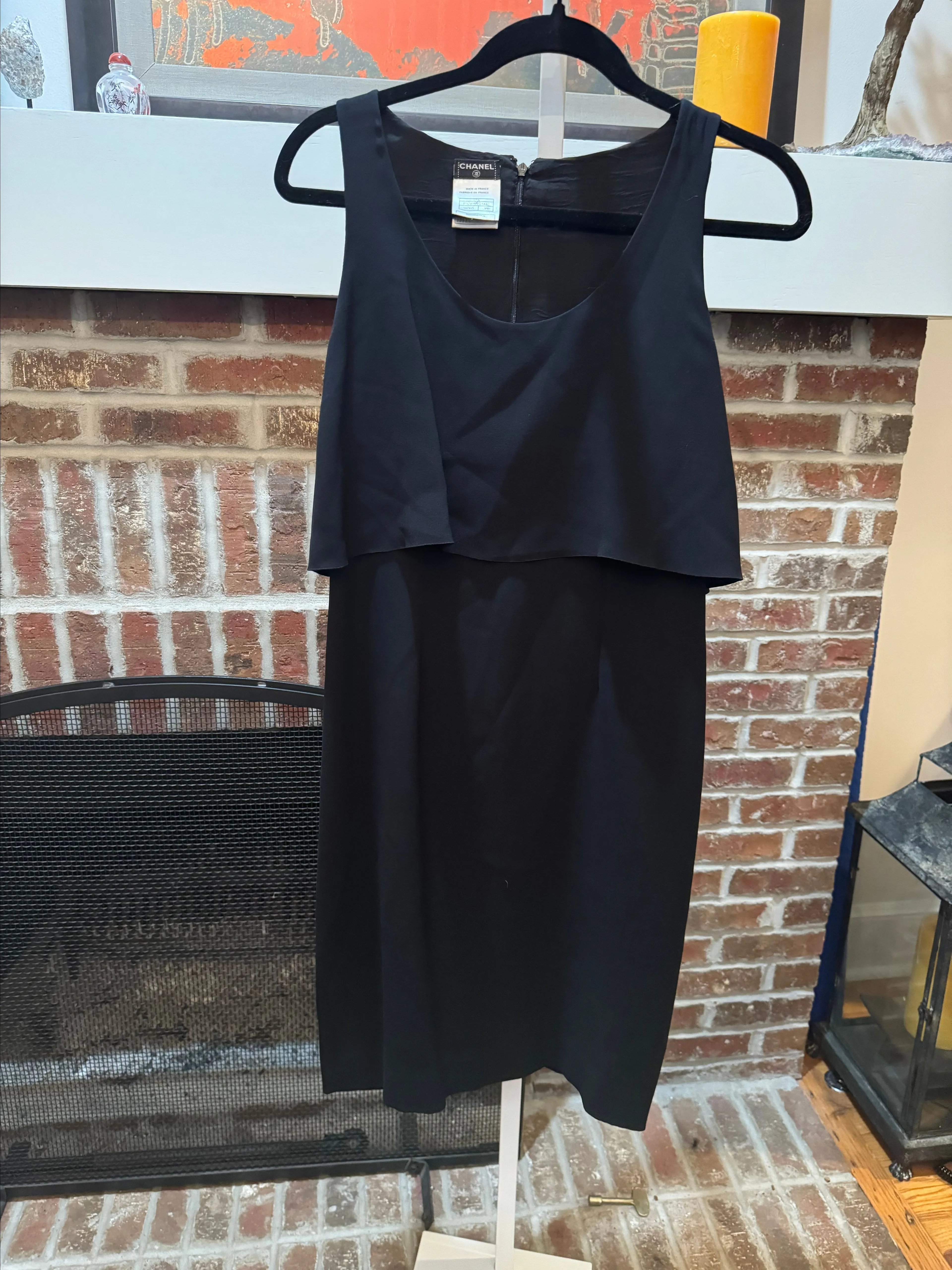 Product image for 410 Chanel Black Dress with Overlay