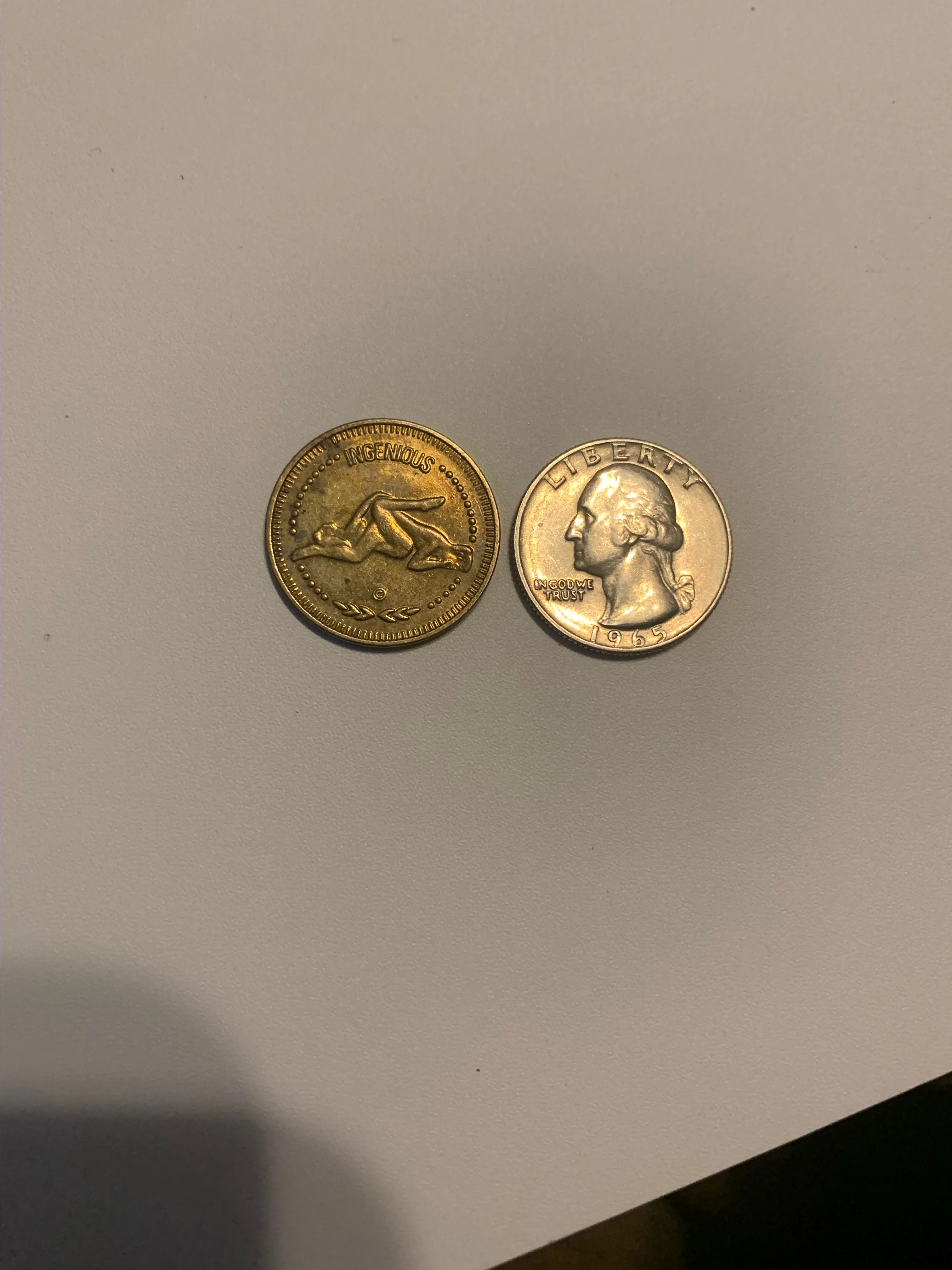 Product image for Vintage Erotic Astrology Coin- Virgo