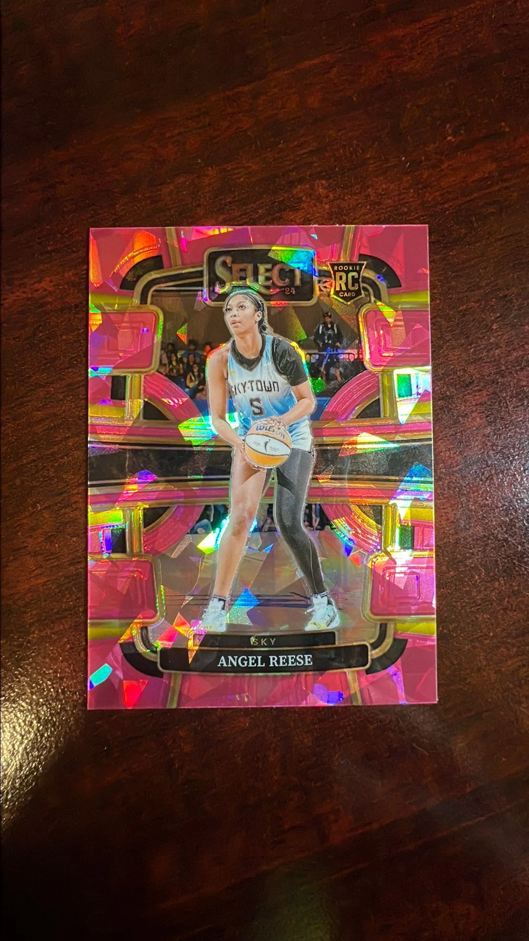 Product image for Angel Reese 2024 Select Pink Ice RC!