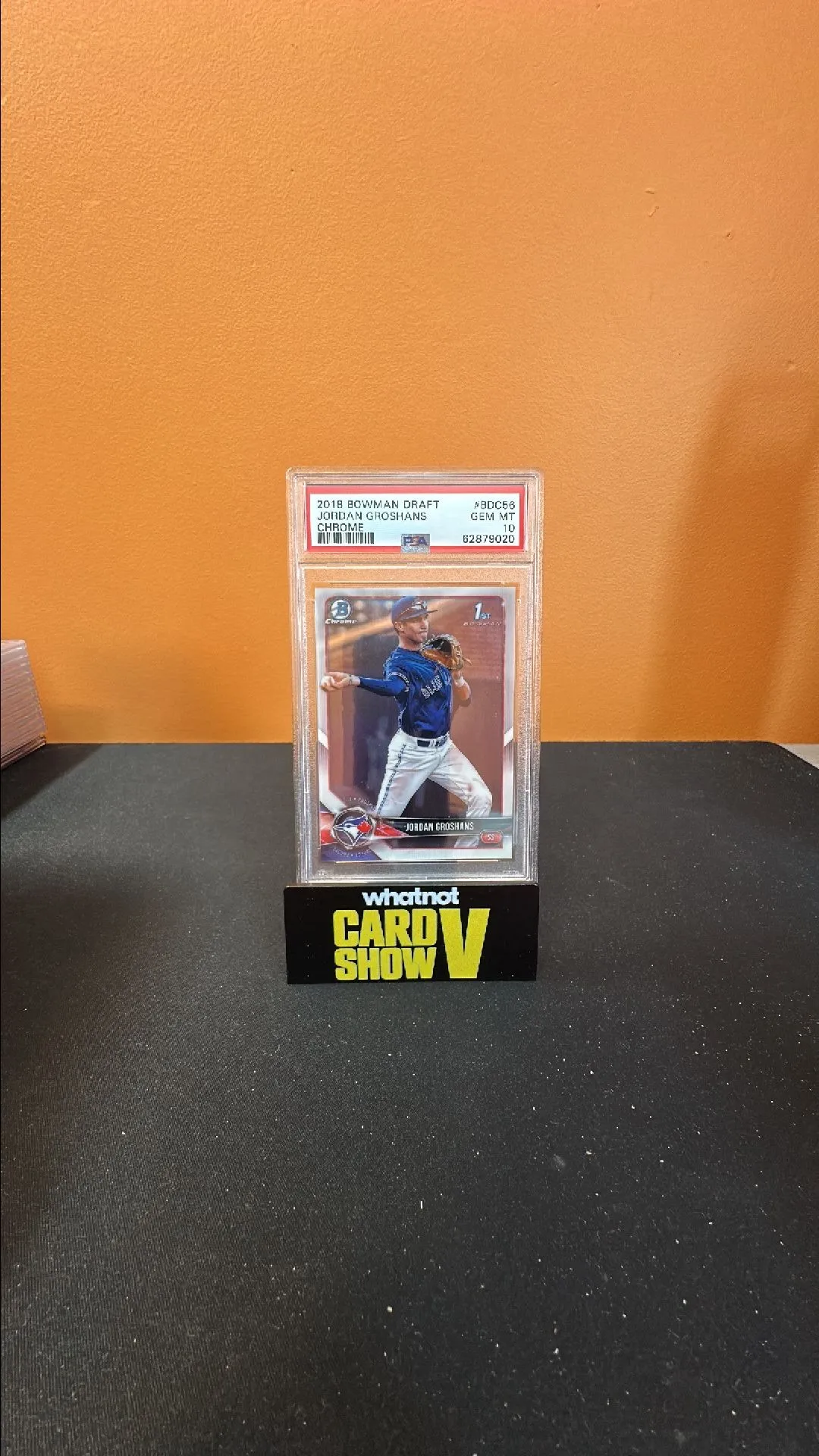 Product image for 2018 Bowman Draft Jordan Groshans BDC56 Chrome PSA GEM MT 10