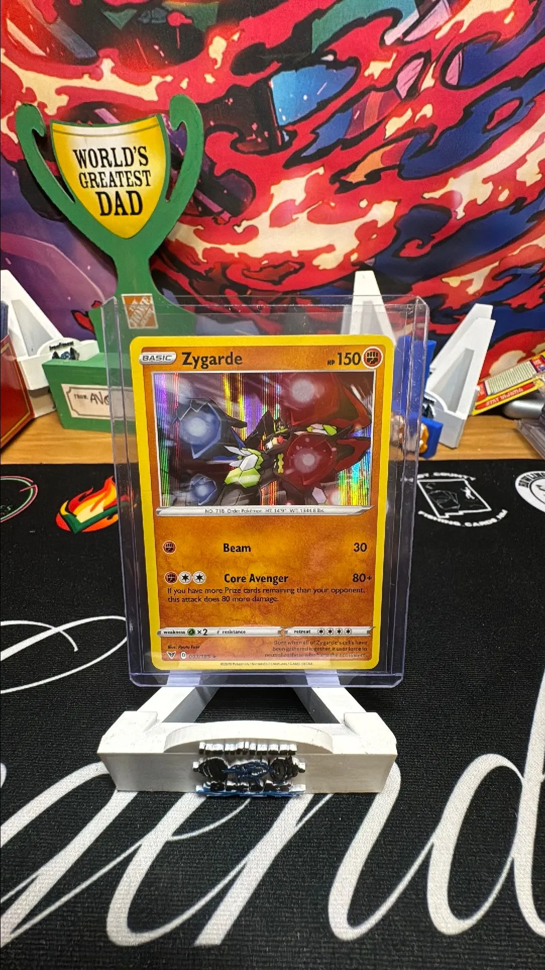 Product image for Zygarde 093/185 Vivid Voltage Holo Rare Pokemon Card